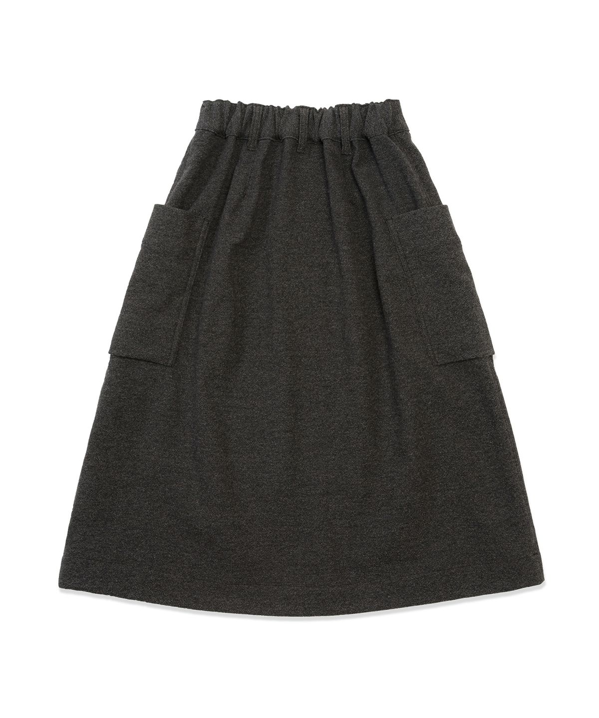 코튼벨(COTTON BELL) 아웃포켓 울스커트 - Wool Charcoal