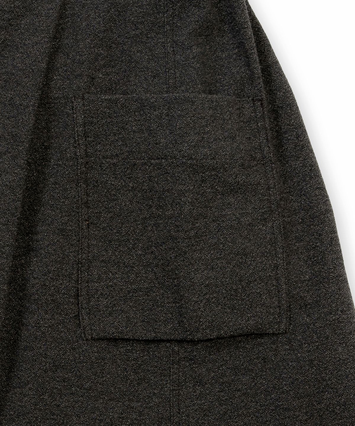 코튼벨(COTTON BELL) 아웃포켓 울스커트 - Wool Charcoal