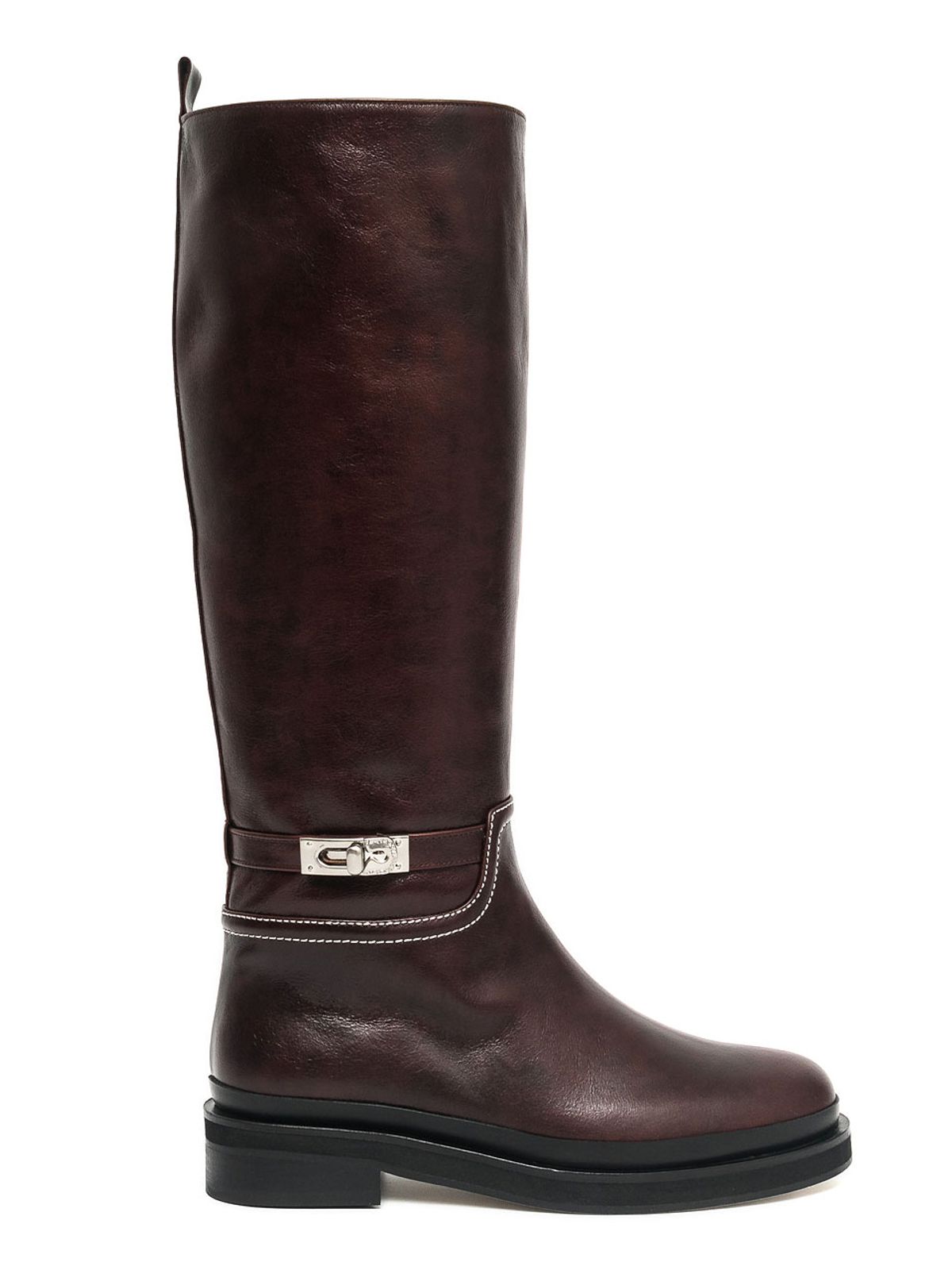 블랑토(BLANC TOE) 롱부츠 B22F58-REDBROWN