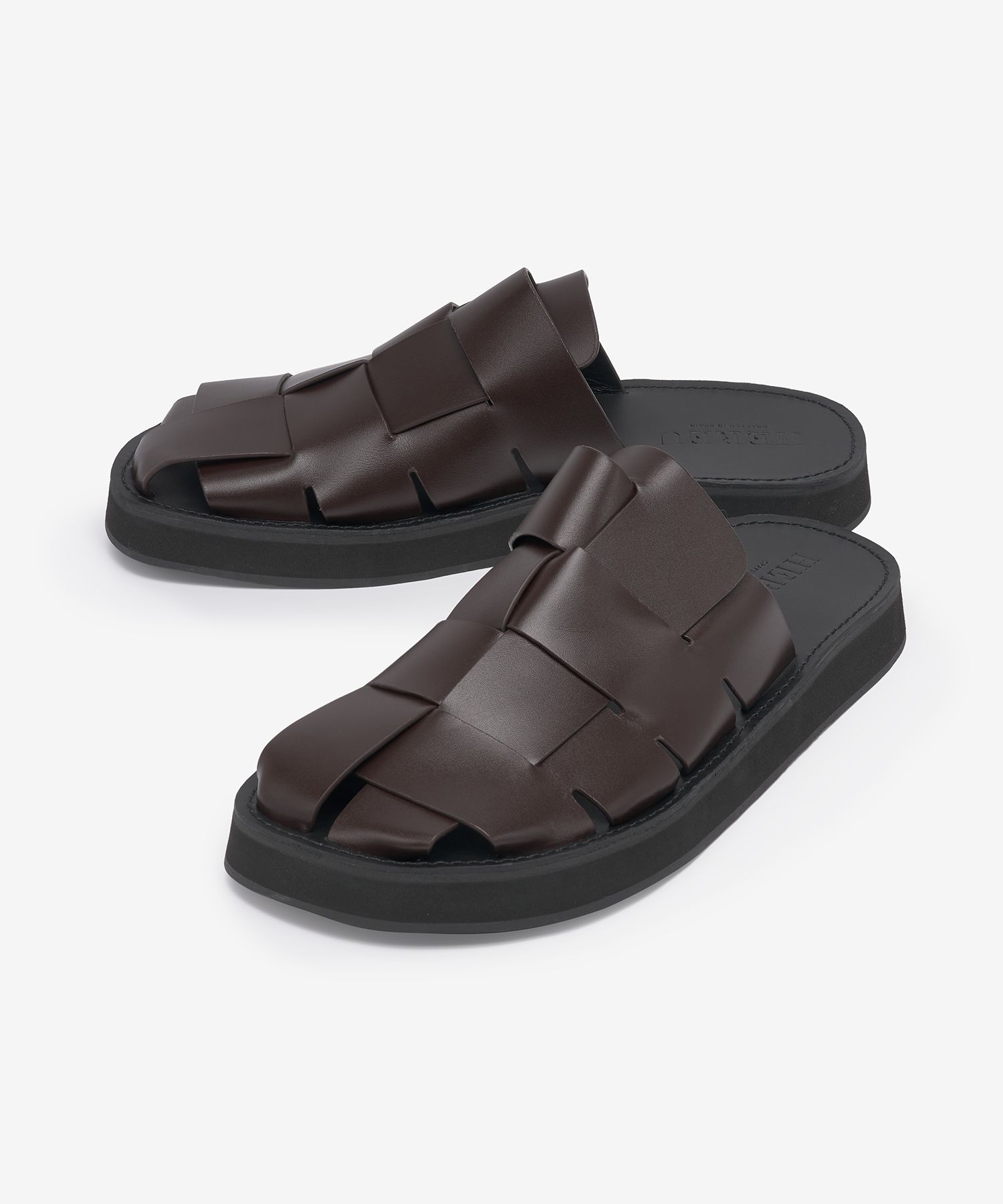 ◆HEREU◆ Dira Slide Dark Brown WFP22DIRA002 WFP22DIRA002FW2 MUSINSA | HEREU Dira Slide - Dark Brown / WFP22DIRA002
