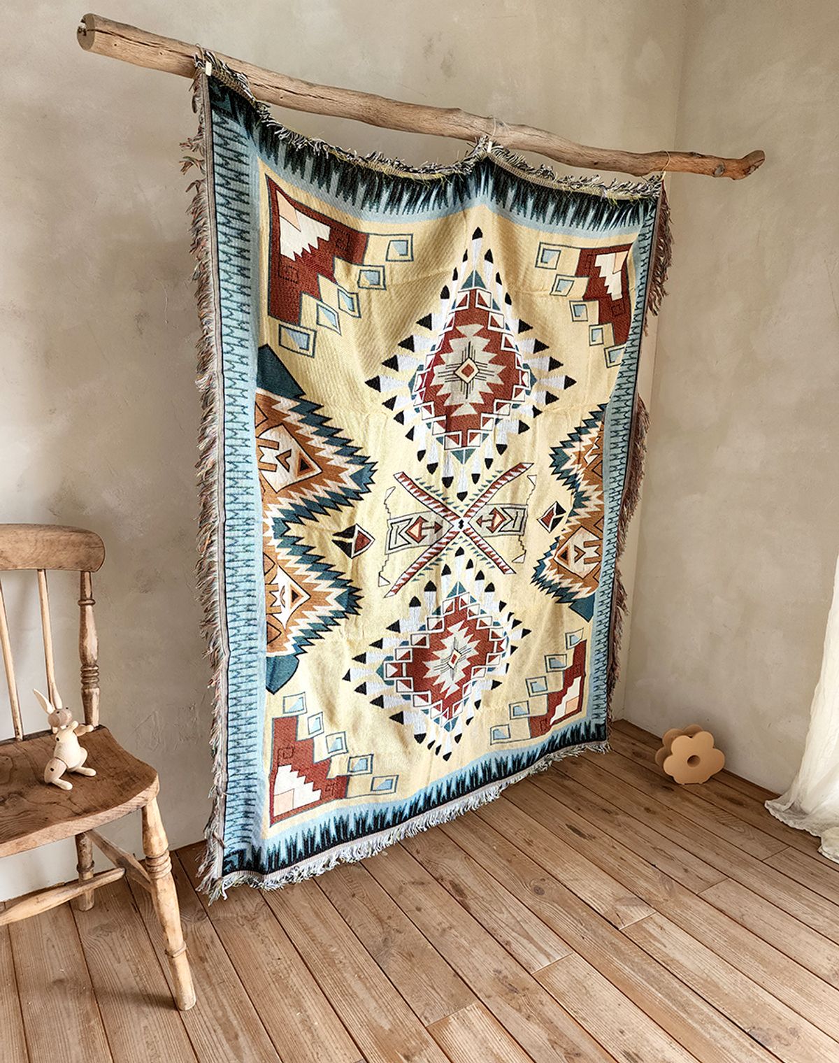 블랑쉬하우스(BLANCHE HOUSE) 클래식 에스닉  kilim 빈티지 블랭킷