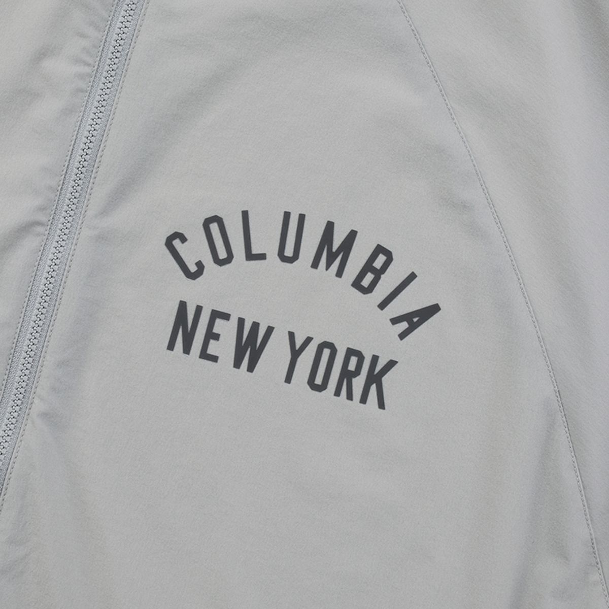 컬럼비아 유니버시티(COLUMBIA UNIVERSITY) CU NY OVERFIT NYLON ZIP-UP JACKET 웜그레이