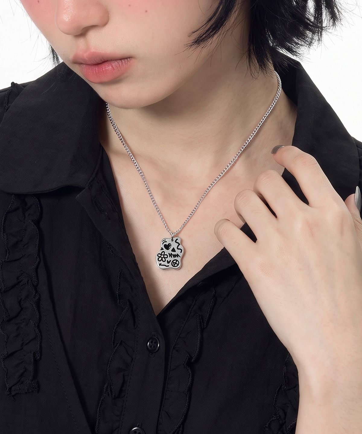 논논(NONENON) DOODLE NEC SILVER925