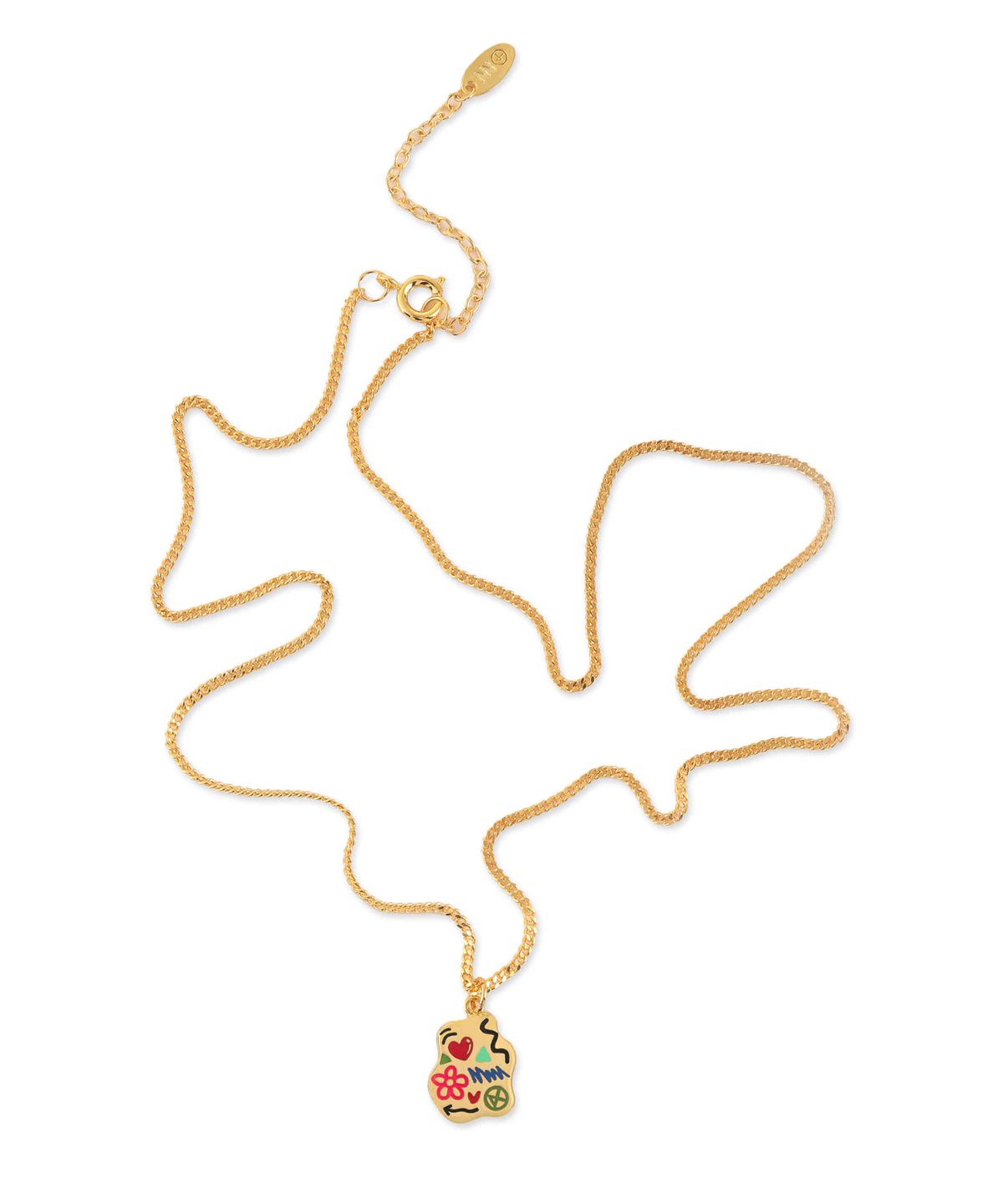 논논(NONENON) MINI DOODLE NEC SILVER925(18K GOLD PLATED)