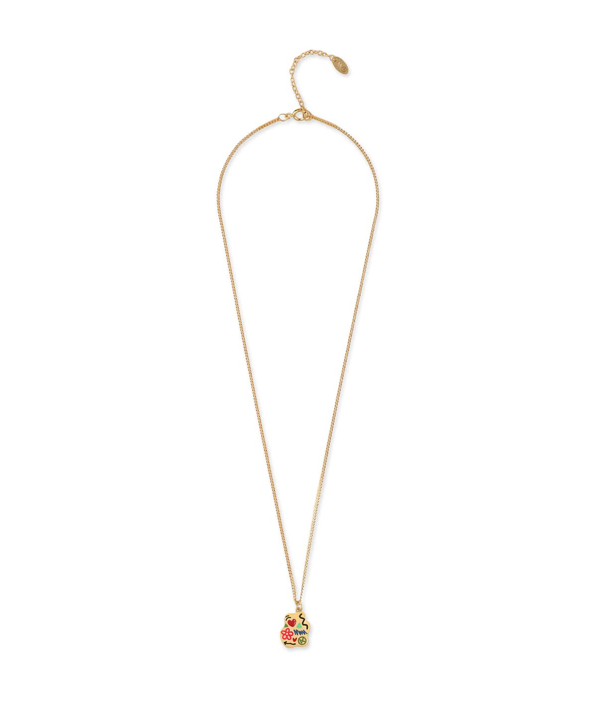 논논(NONENON) MINI DOODLE NEC SILVER925(18K GOLD PLATED)