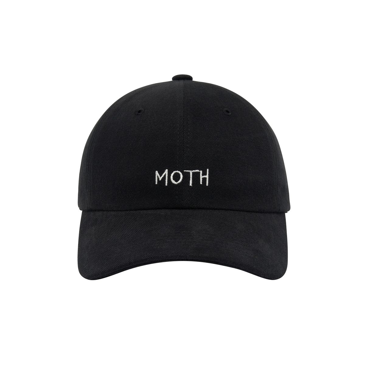 모스(MOTH) 솔리드 로고 볼캡_블랙