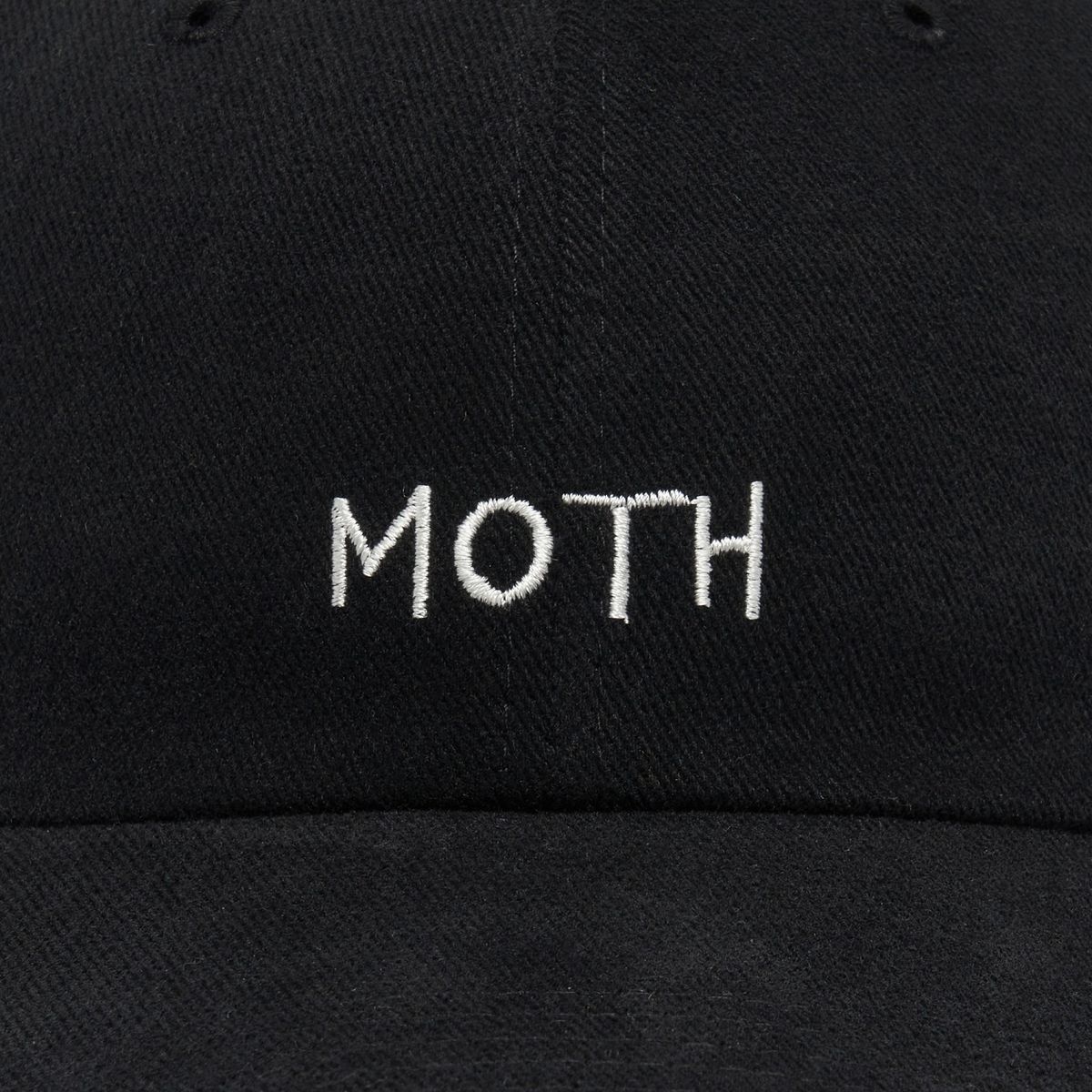 모스(MOTH) 솔리드 로고 볼캡_블랙
