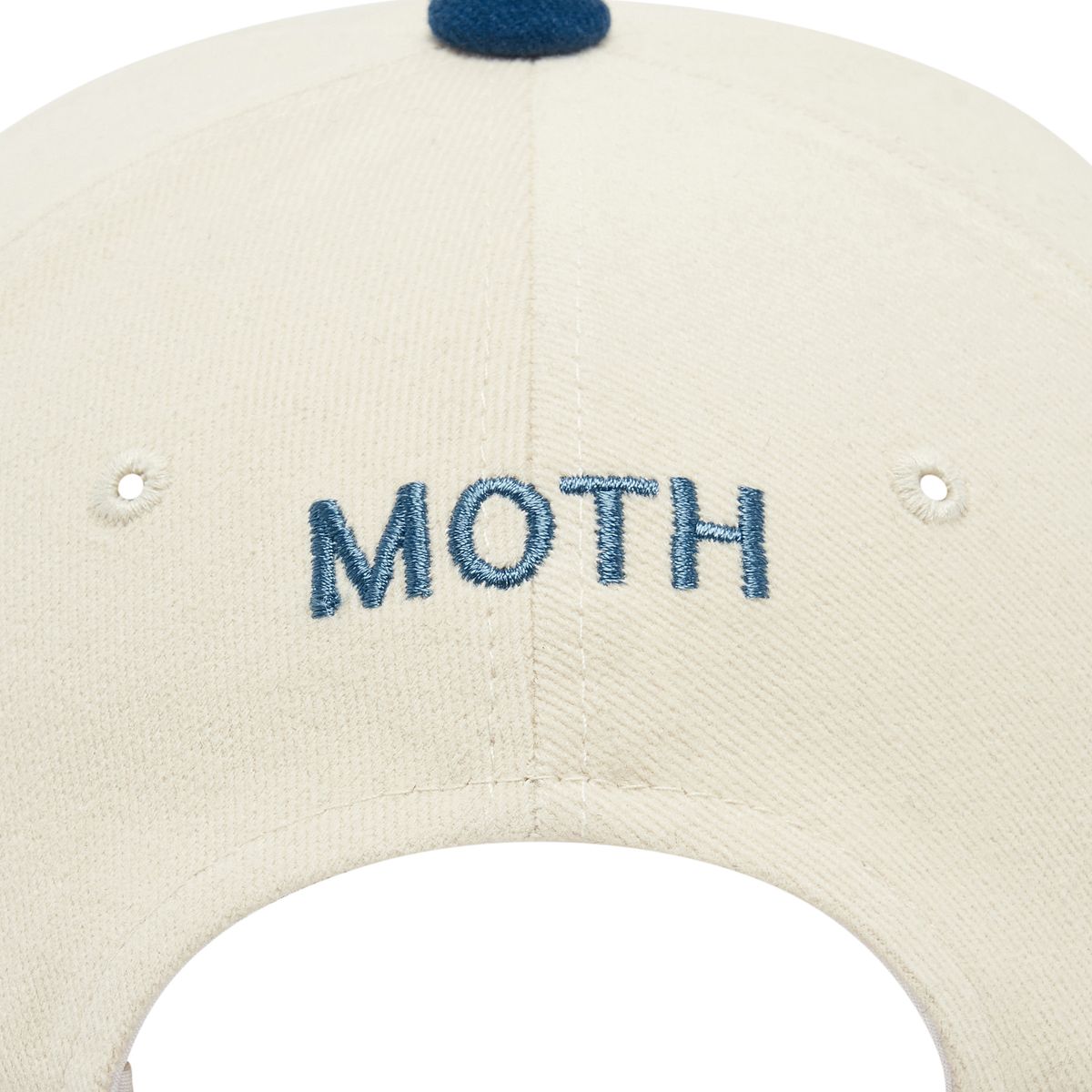 모스(MOTH) 투톤 로고볼캡_네이비
