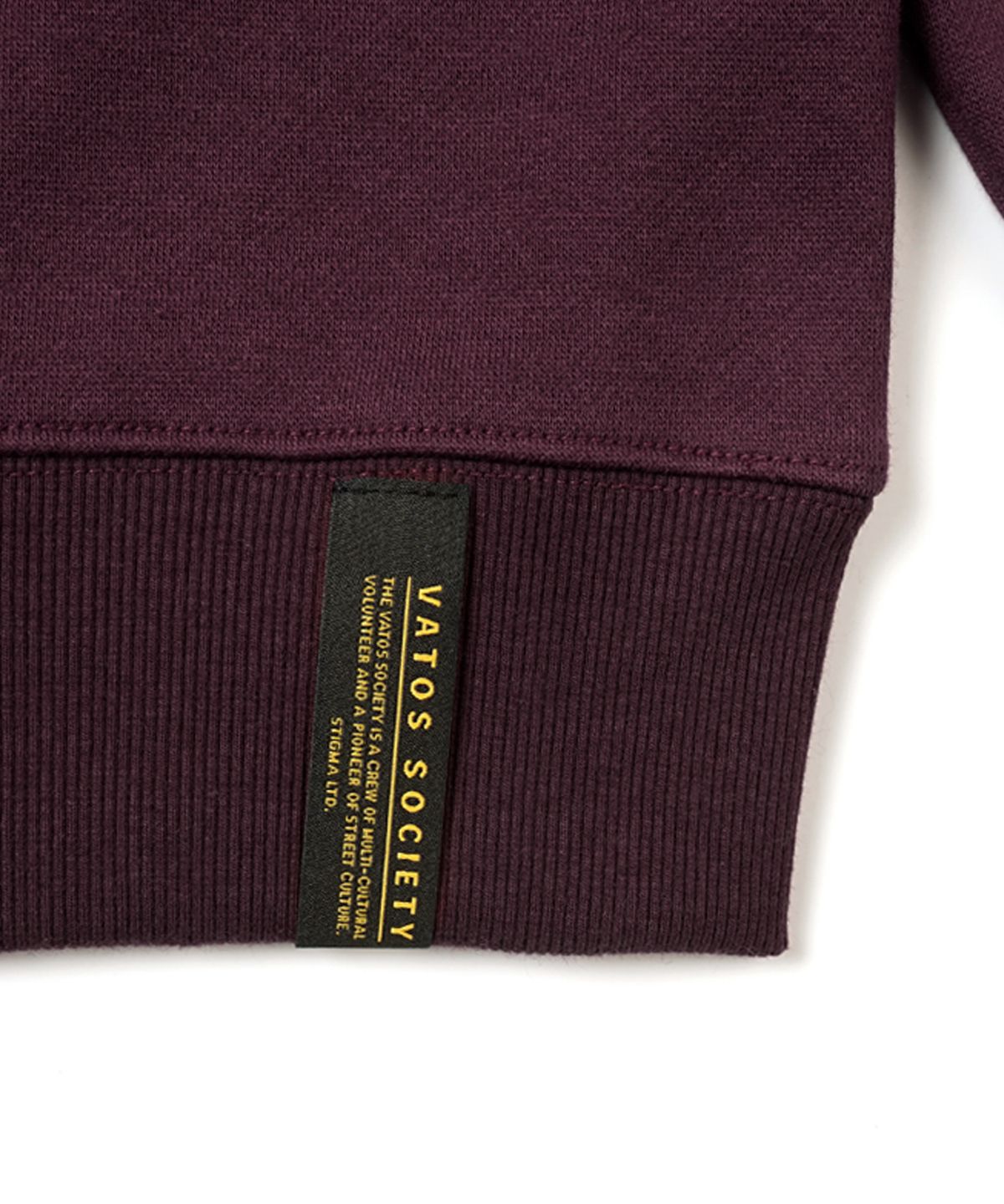 스티그마(STIGMA) 22 HALF COLOR OVERSIZED HEAVY SWEAT CREWNECK NAVY BURGUNDY