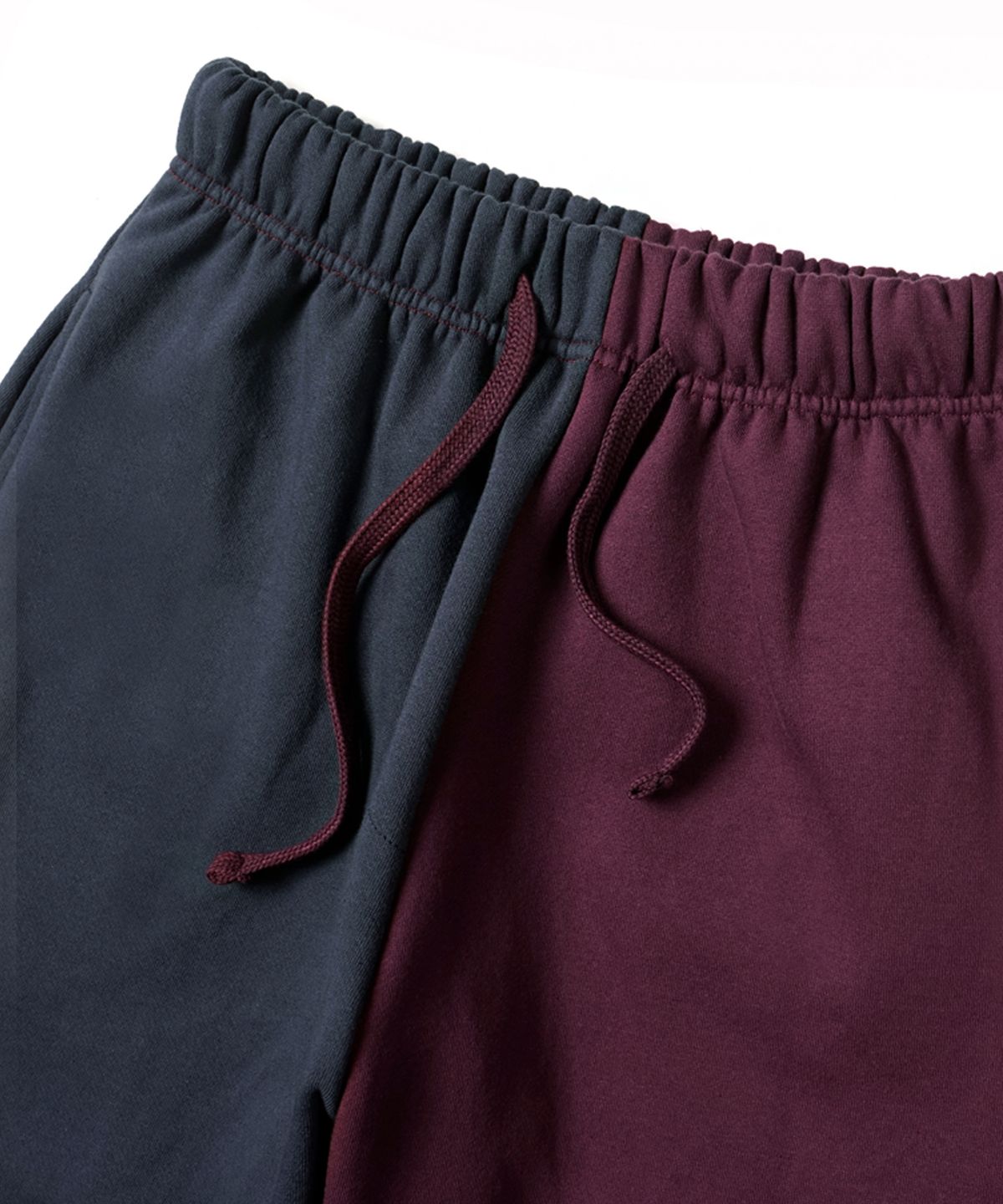 스티그마(STIGMA) 22 HALF COLOR HEAVY SWEAT JOGGER PANTS NAVY BURGUNDY