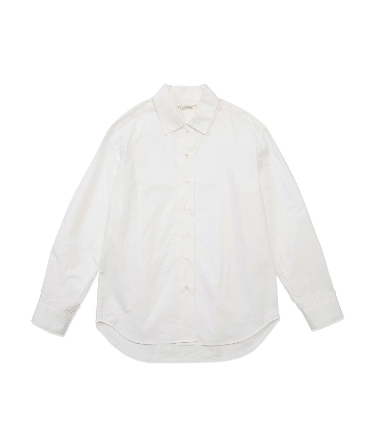 코튼벨(COTTON BELL) 와이드 플래킷 셔츠 - Off White