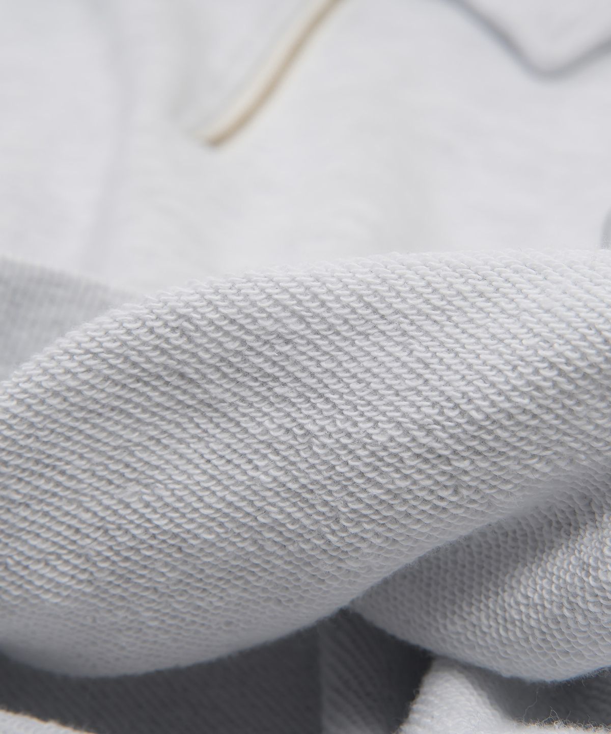 코튼벨(COTTON BELL) 집업 카라 스웻셔츠 - Melange White