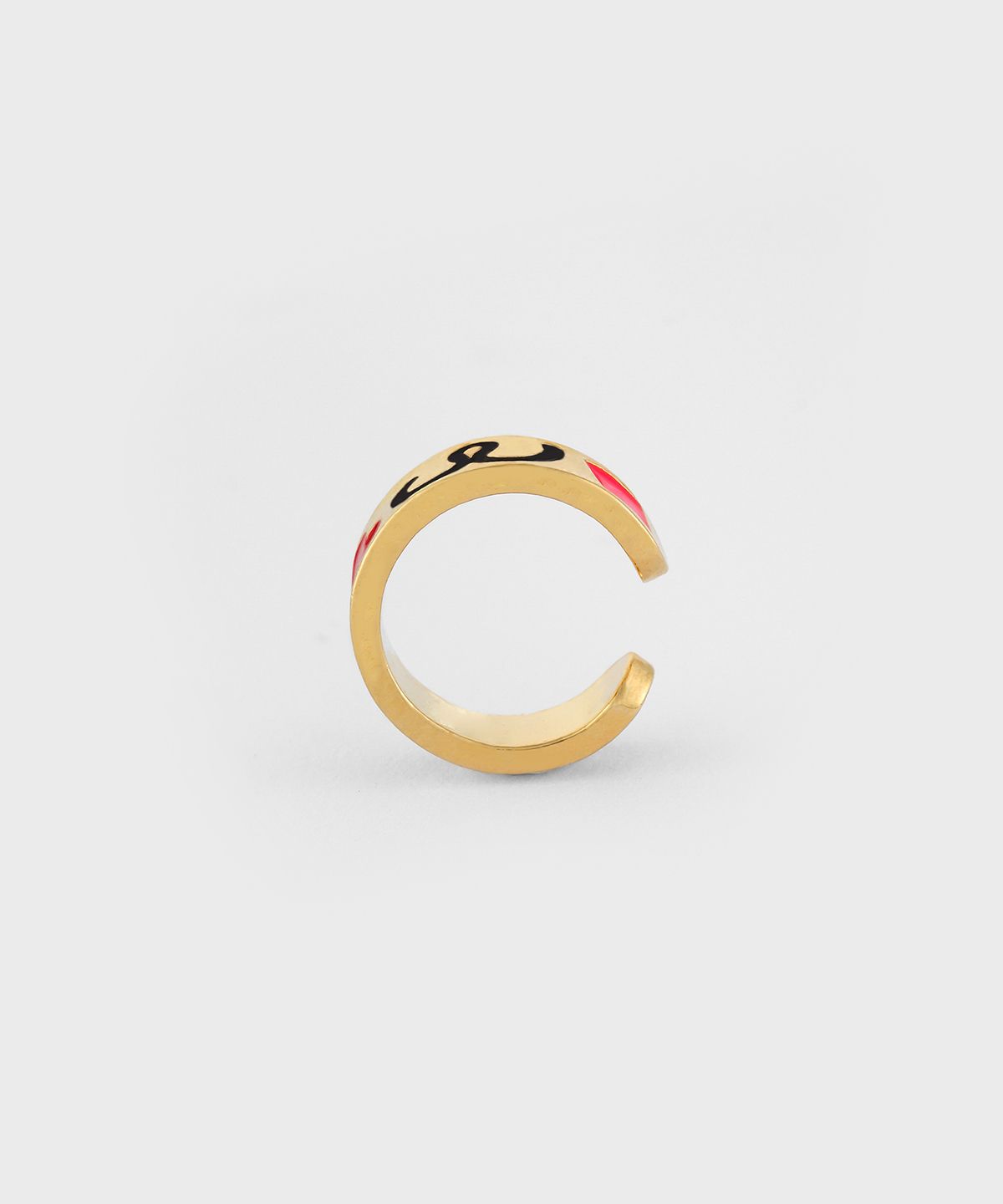논논(NONENON) DOODLE EARCUFF(3mm) SILVER925(18K GOLD PLATED)