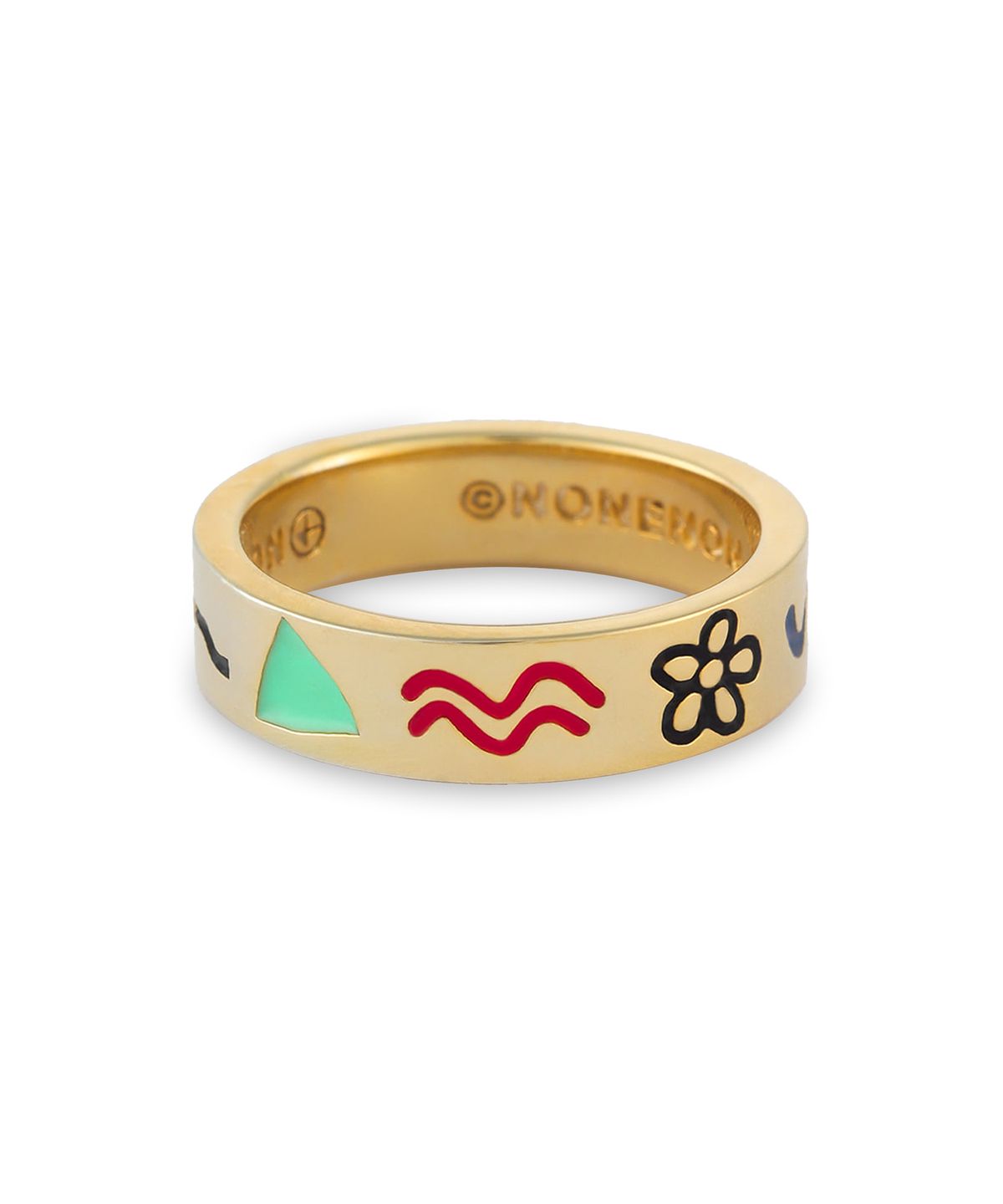 논논(NONENON) DOODLE RNG(6mm) SILVER925(18K GOLD PLATED)