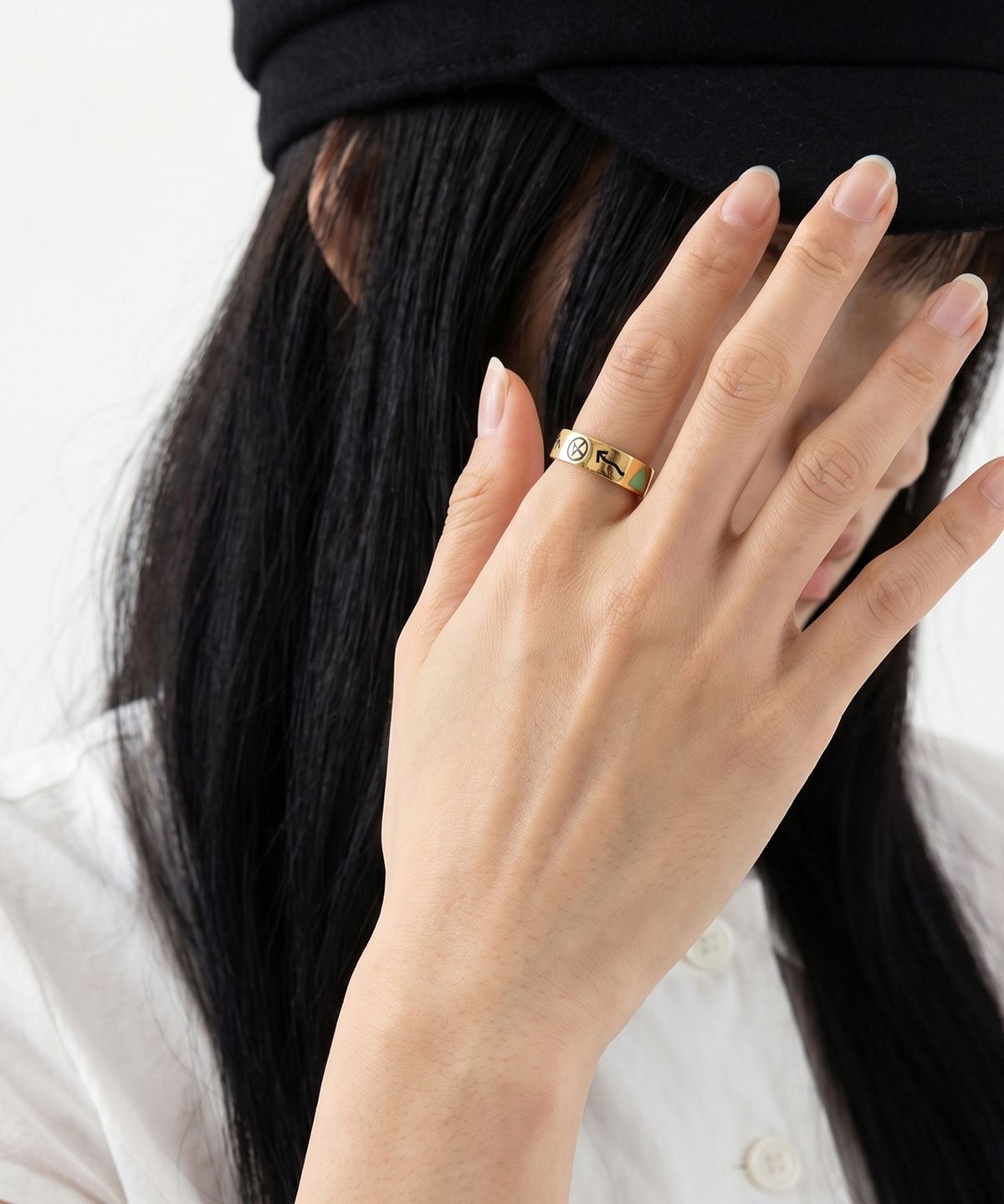 논논(NONENON) DOODLE RNG(6mm) SILVER925(18K GOLD PLATED)