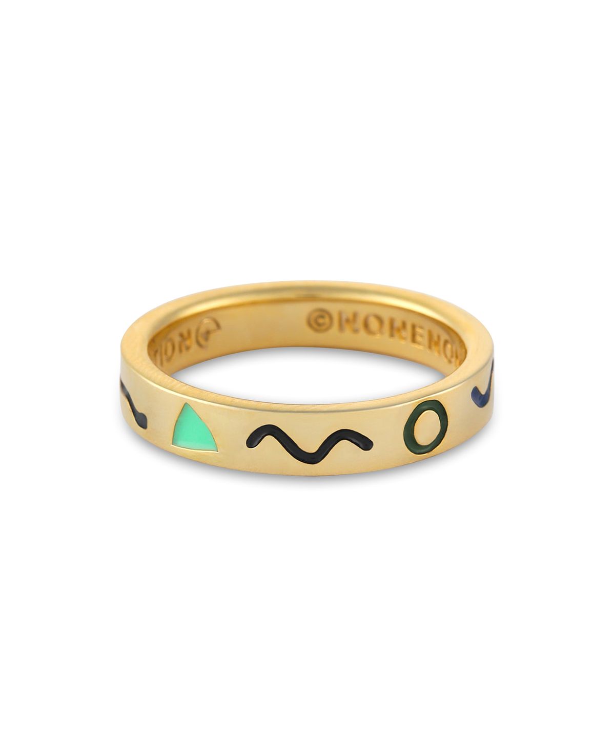 논논(NONENON) DOODLE RNG(4mm) SILVER925(18K GOLD PLATED)