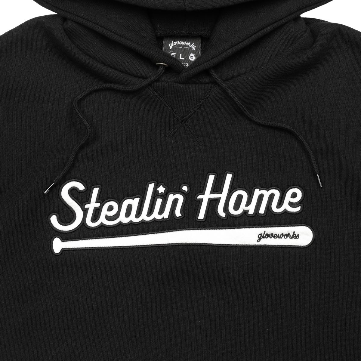 글러브웍스(GLOVEWORKS) Stealin Home Hoodie  (Black)
