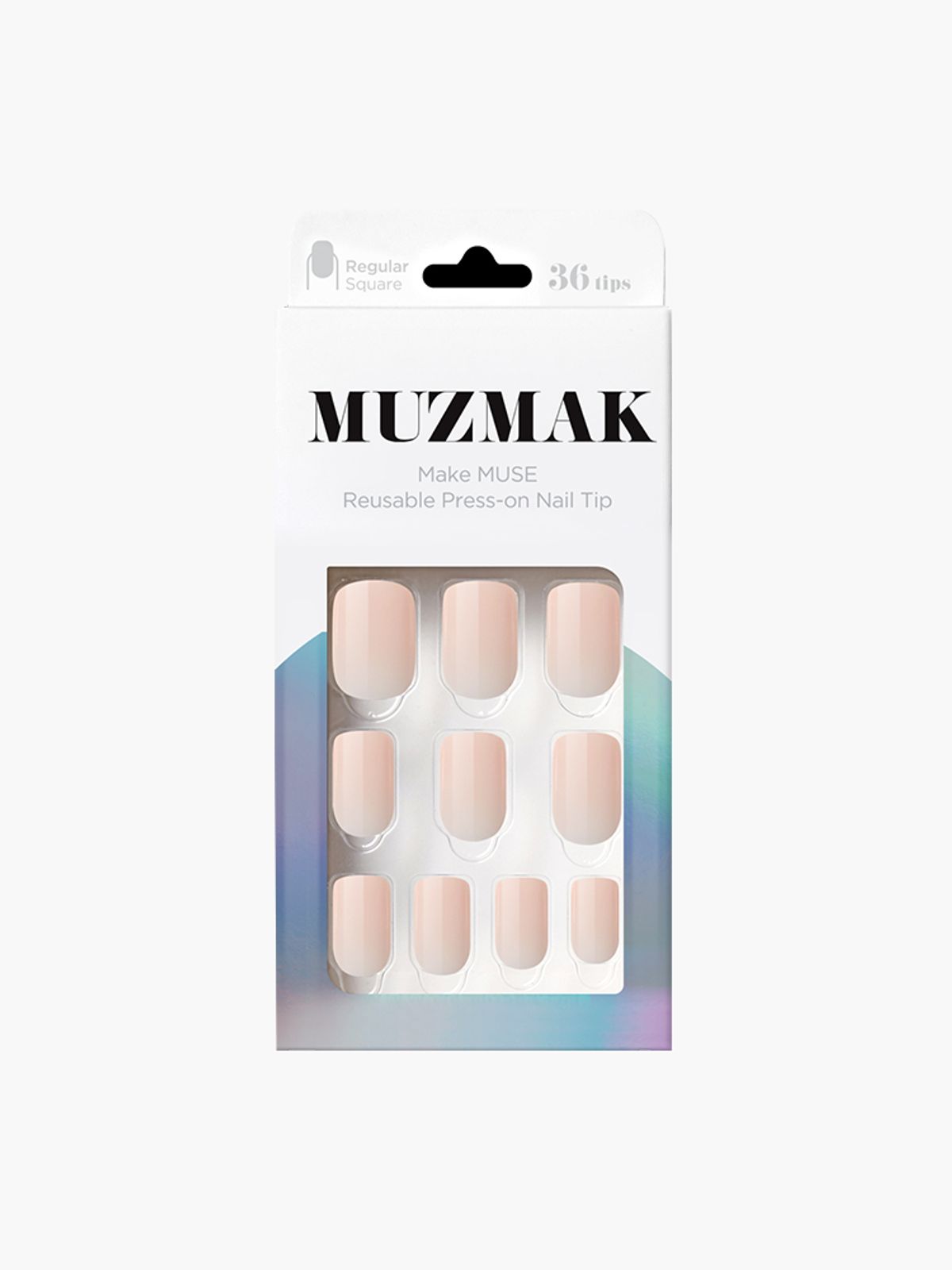 뮤즈마크(MUZMAK) 리유저블 네일팁 토 슈즈(레귤러 스퀘어)