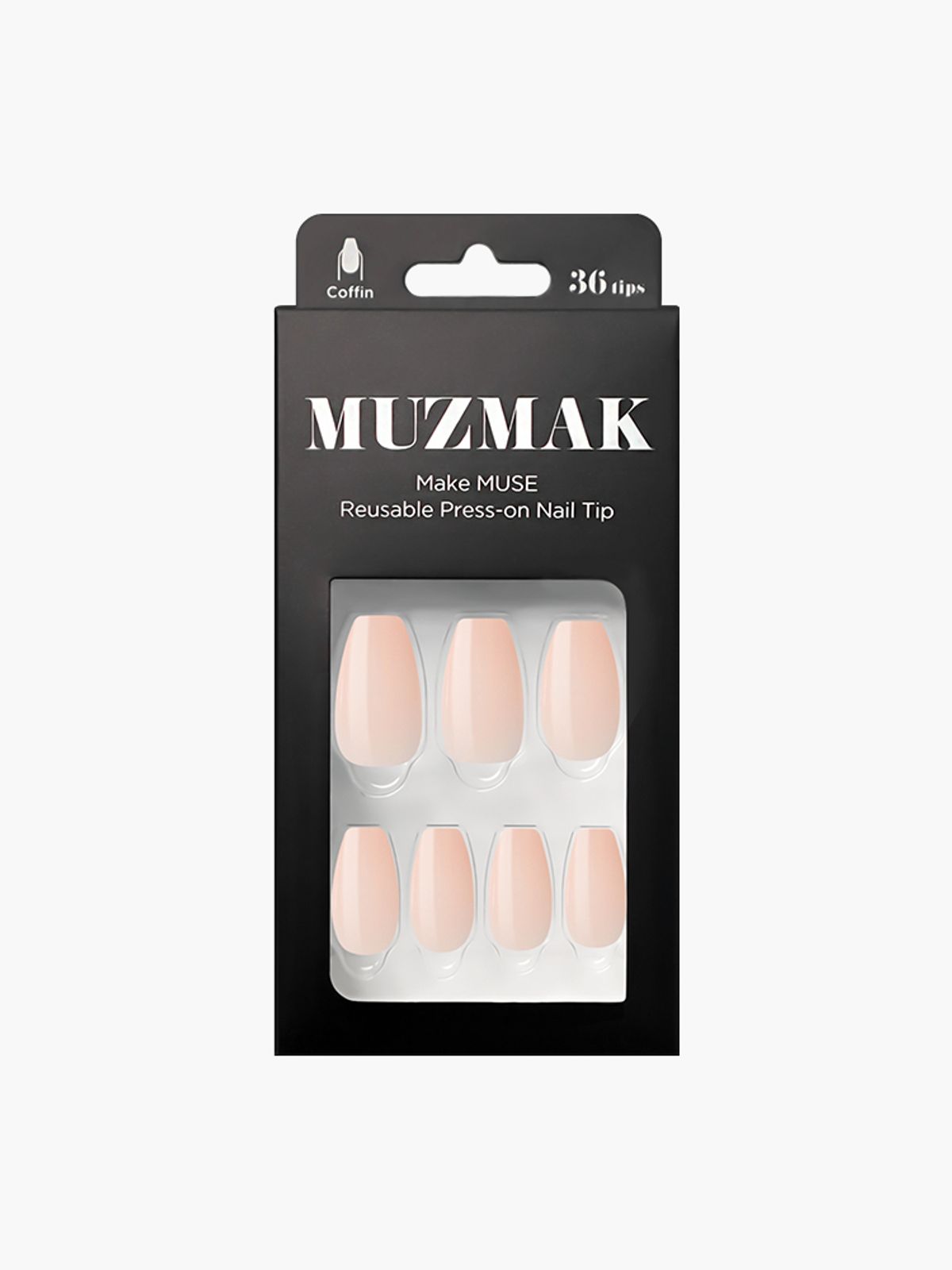 뮤즈마크(MUZMAK) 리유저블 네일팁 토 슈즈(코핀)