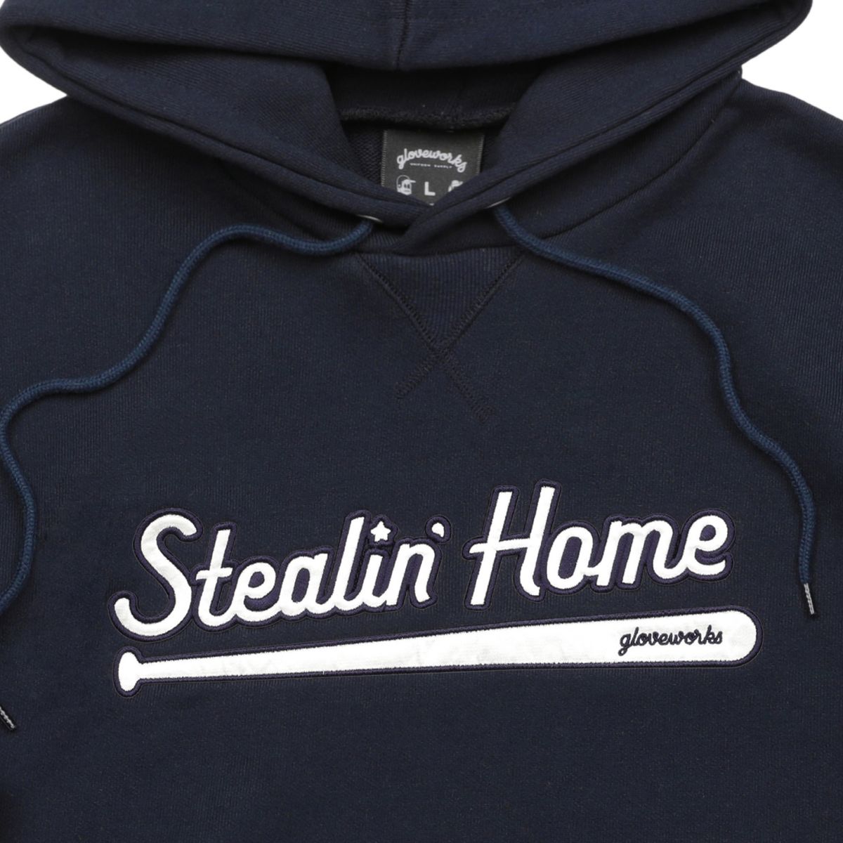 글러브웍스(GLOVEWORKS) Stealin Home Hoodie  (Navy)