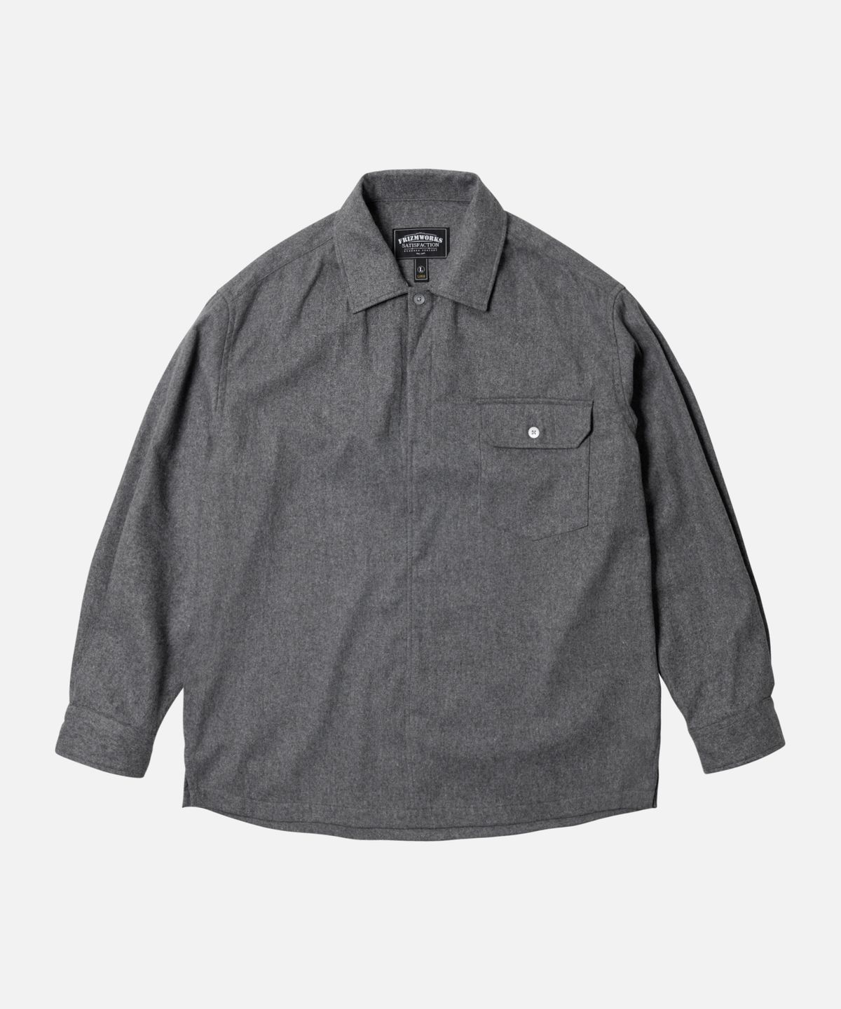 프리즘웍스(FRIZMWORKS) WOOL PULLOVER SHIRT _ GRAY