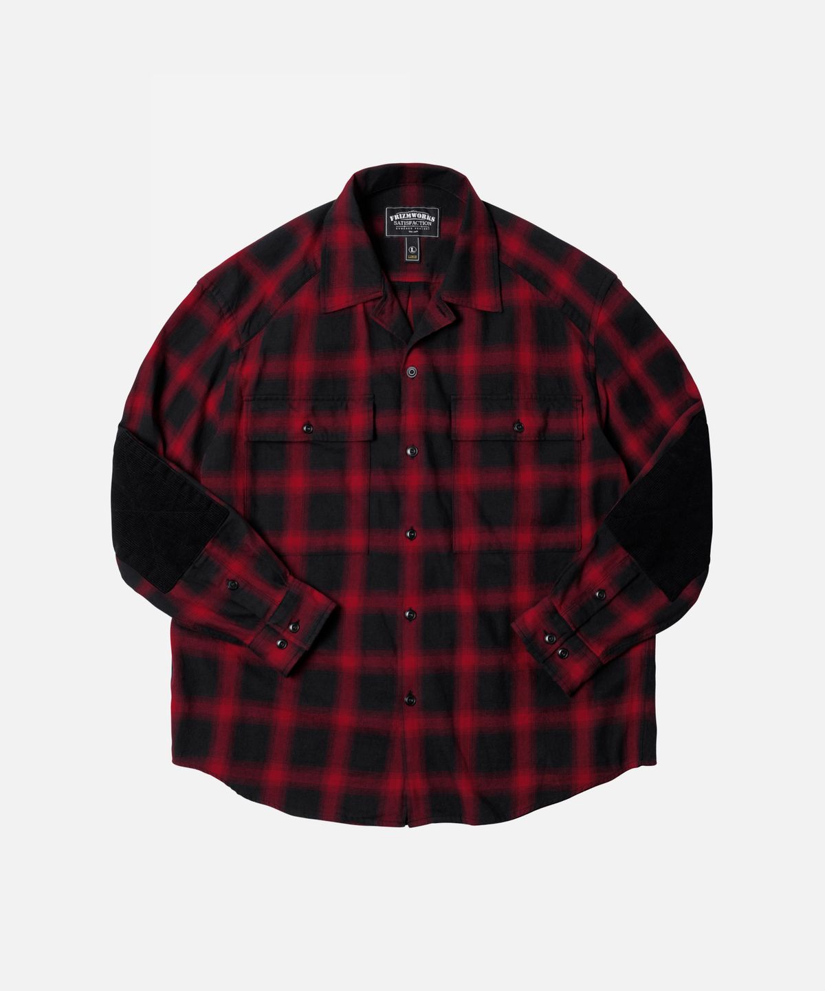 프리즘웍스(FRIZMWORKS) OMBRE CHECK SHIRT _ RED