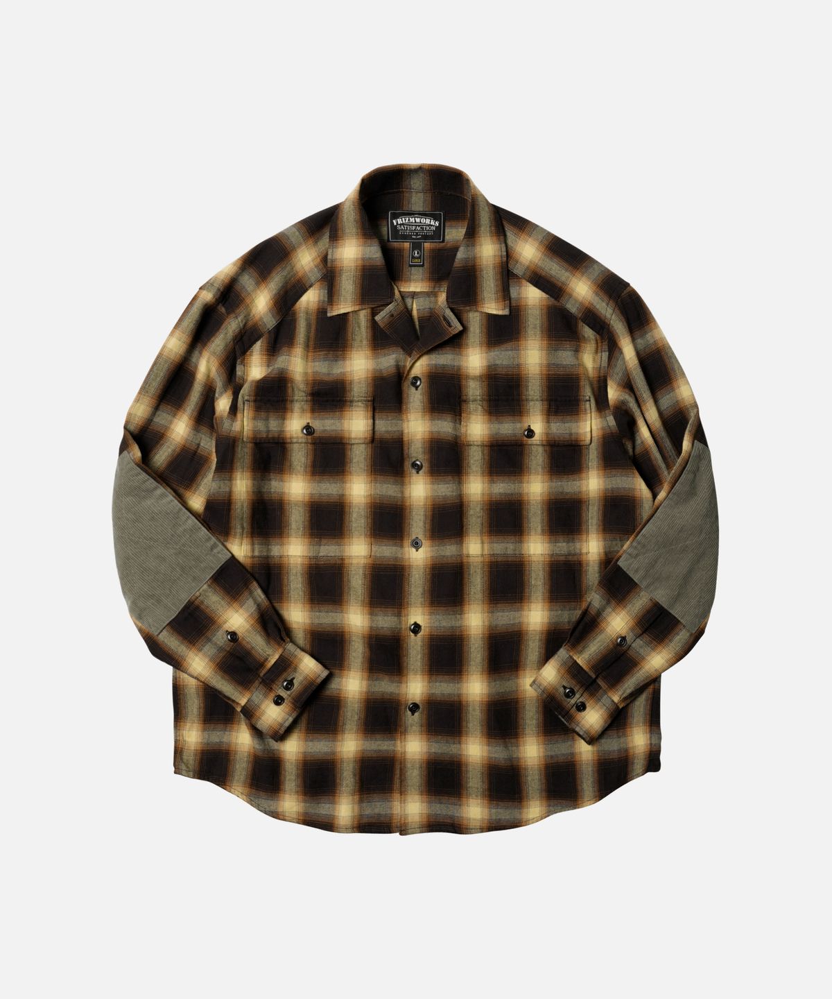 프리즘웍스(FRIZMWORKS) OMBRE CHECK SHIRT _ BROWN