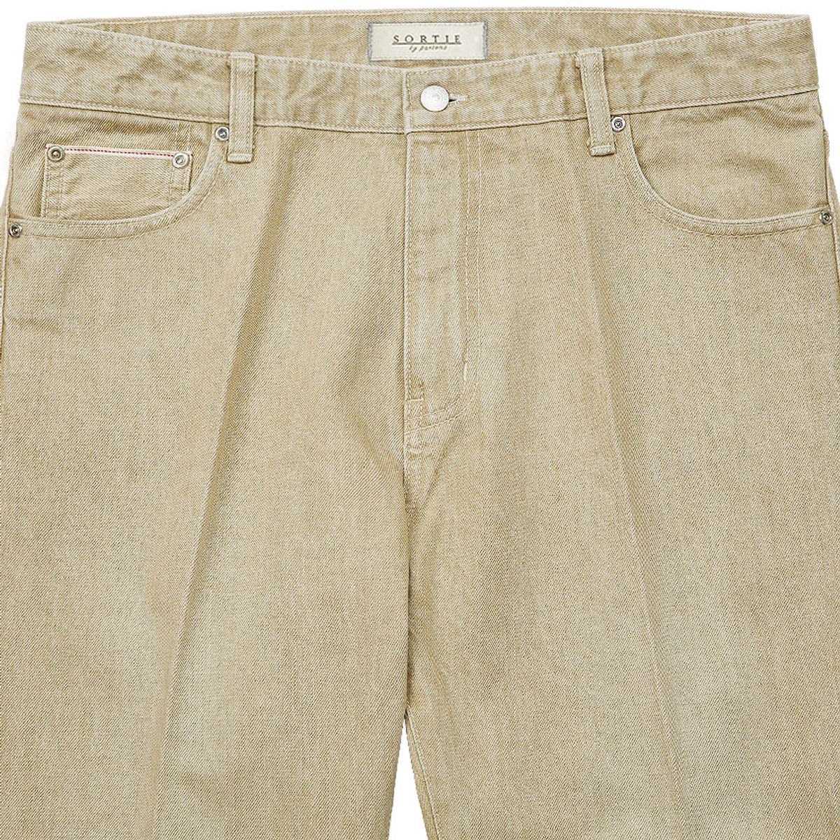 솔티(SORTIE) 520 Selvedge denim Jeans (Sand Beige)