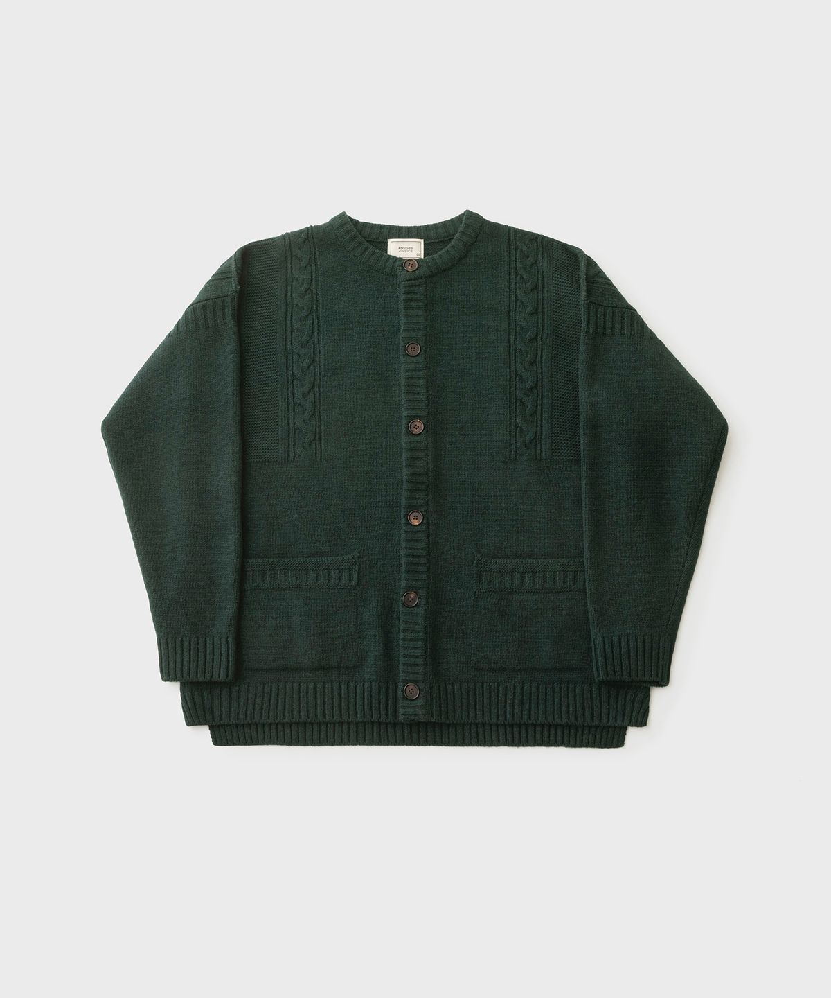 어나더오피스 우먼(ANOTHER OFFICE WOMEN) Women Guernsey Cardigan (Midori)
