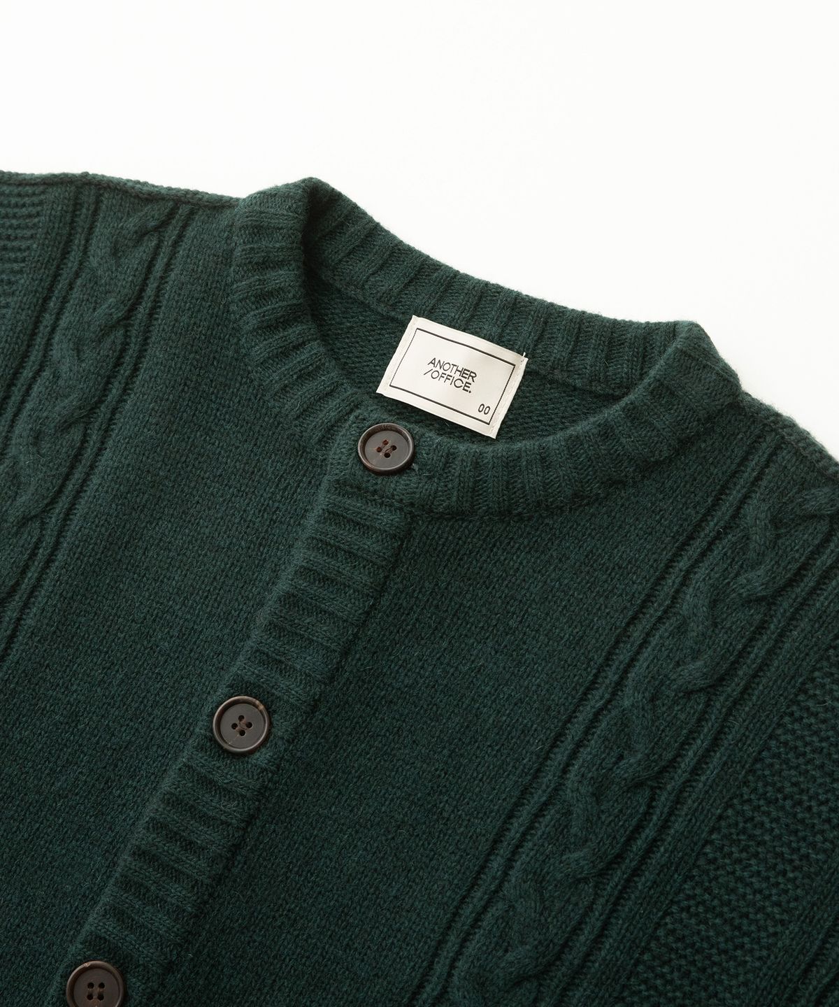 어나더오피스 우먼(ANOTHER OFFICE WOMEN) Women Guernsey Cardigan (Midori)