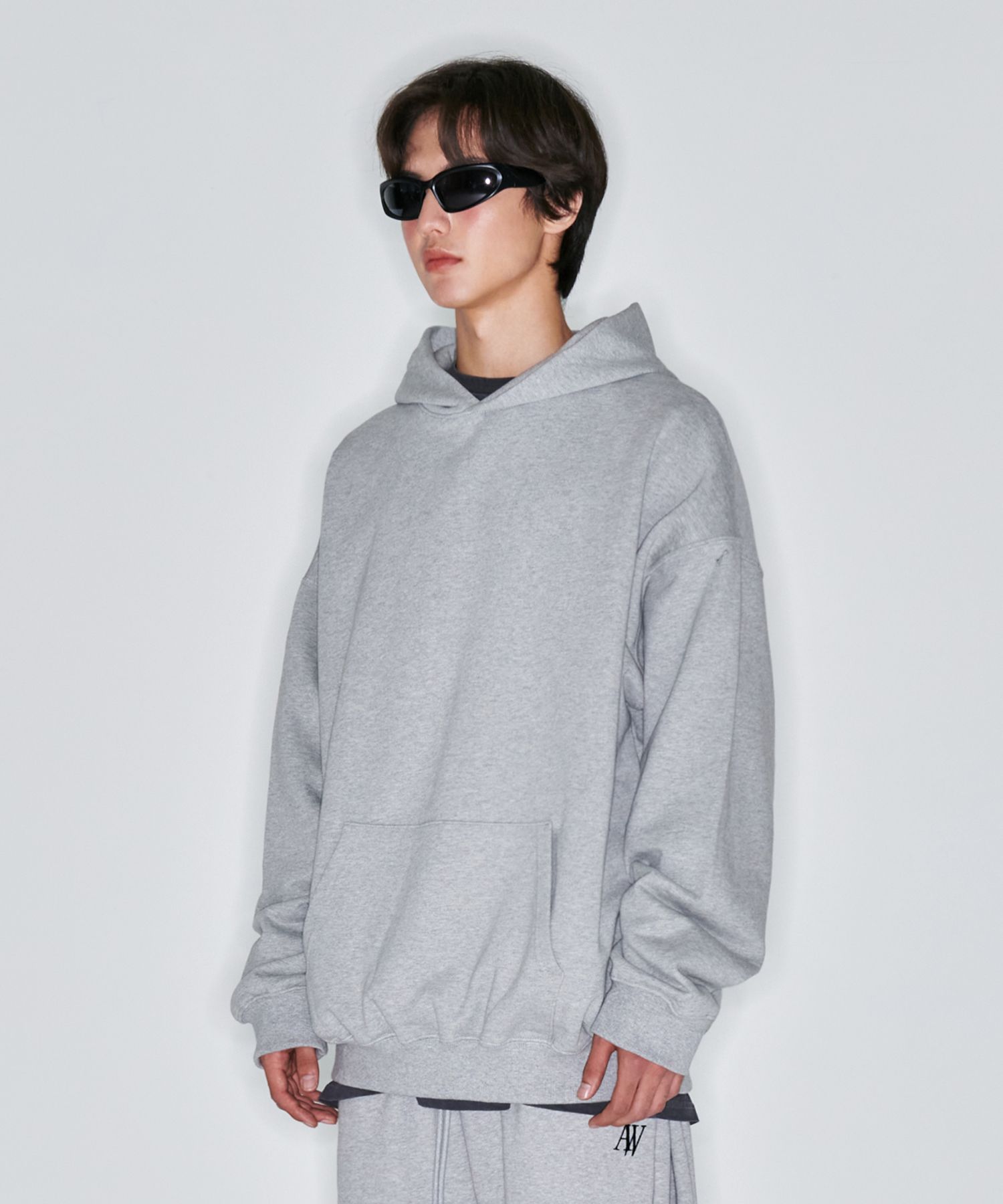 MUSINSA | ATTENTIONROW 22FW02AM015 Basic Super Wide Hoodie