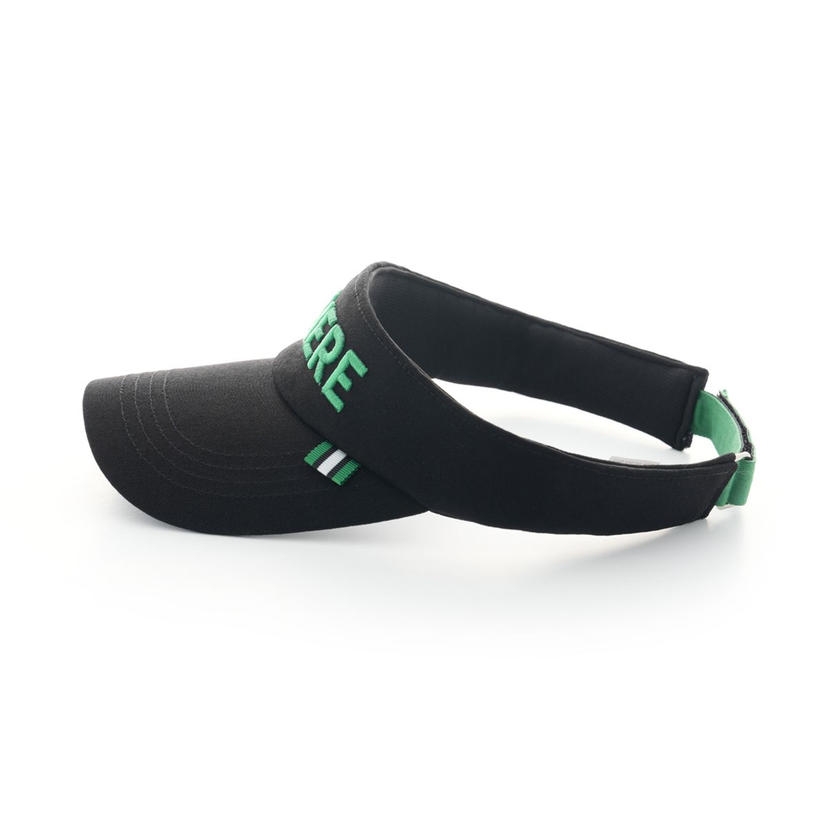 트리메르(TRIMERE) 폰트 로고 썬 바이저 UNISEX BLACK