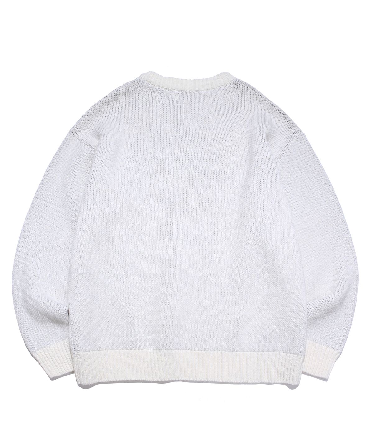 팀코믹스(TIMCOMIX) HANDWRITING KNIT CREWNECK IVORY