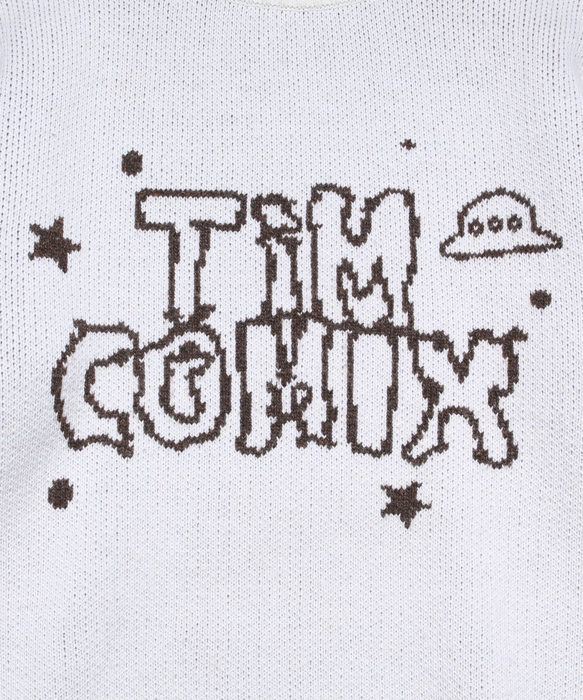 팀코믹스(TIMCOMIX) HANDWRITING KNIT CREWNECK IVORY