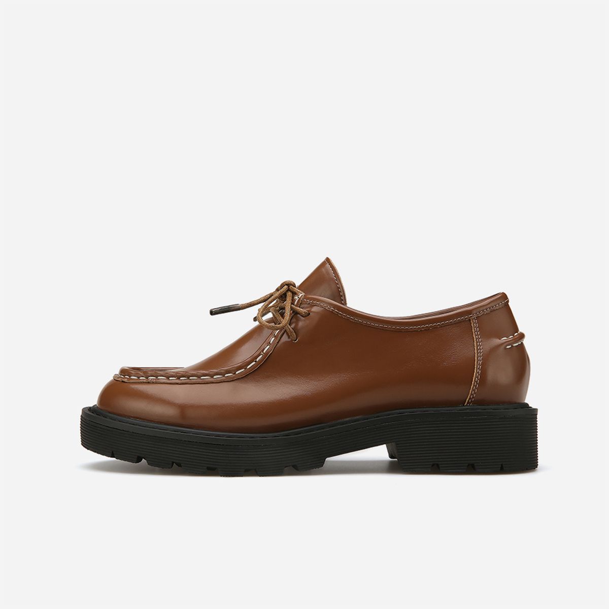 솔트앤초콜릿(SALT AND CHOCOLATE) 라운드 토 스티치 청키 로퍼 412239004/412315007 (3cm/2type)