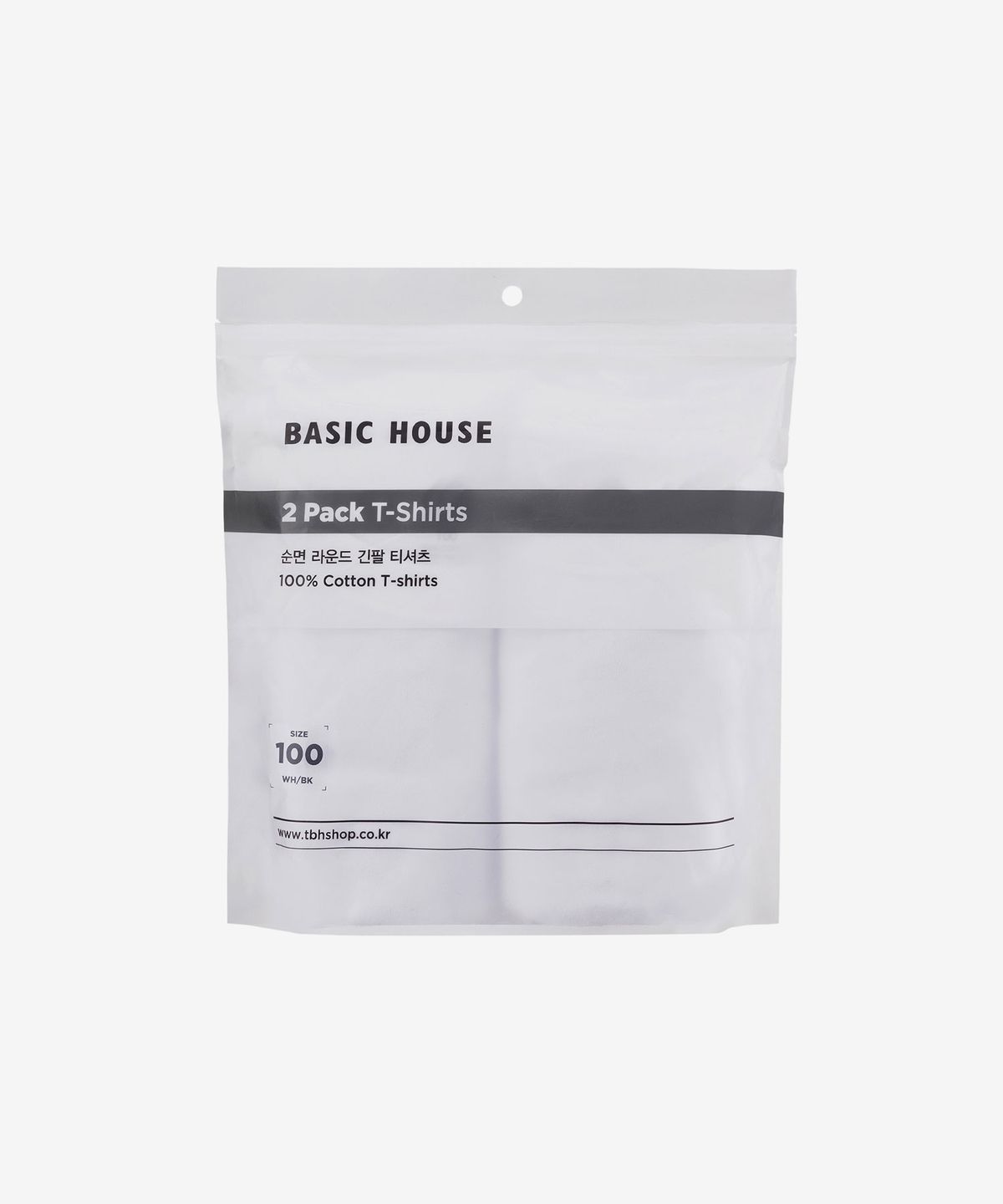 베이직하우스(BASIC HOUSE) [2PACK] 순면 30수 릴렉스핏 긴팔티셔츠 2팩 LATS0123