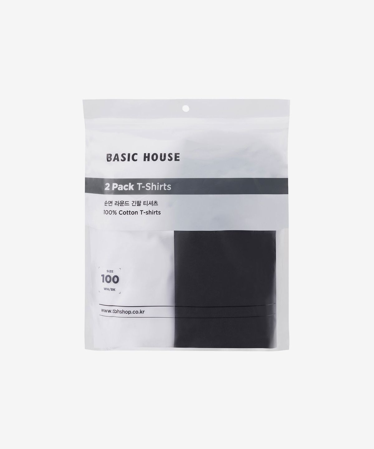 베이직하우스(BASIC HOUSE) [2PACK] 순면 30수 릴렉스핏 긴팔티셔츠 2팩 LATS0123