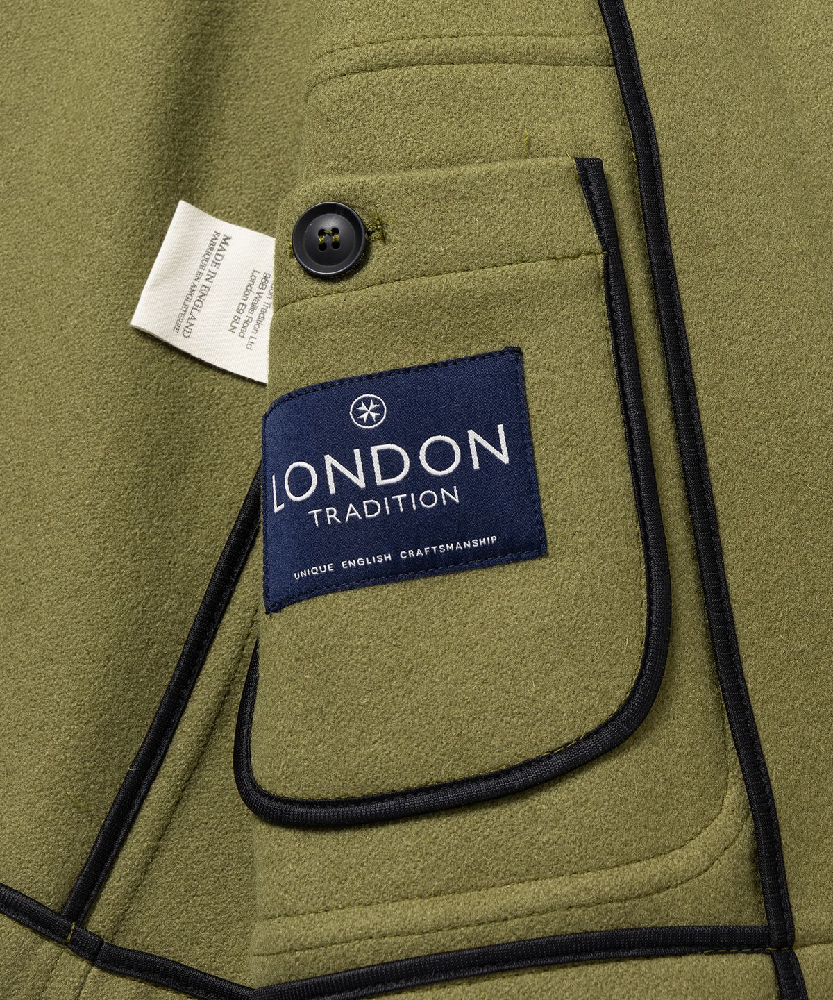 런던트레디션(LONDONTRADITION) Jackson Mens Short Jacket - Pickle 8.138