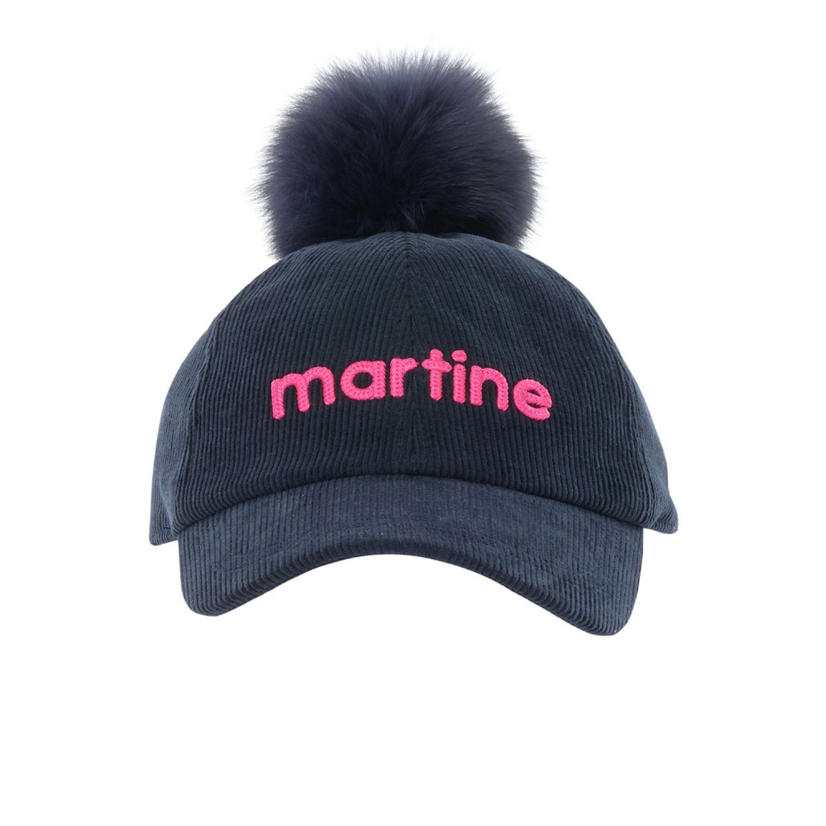 마틴골프(MARTINE GOLF) Corduroy Pompom Cap_Navy