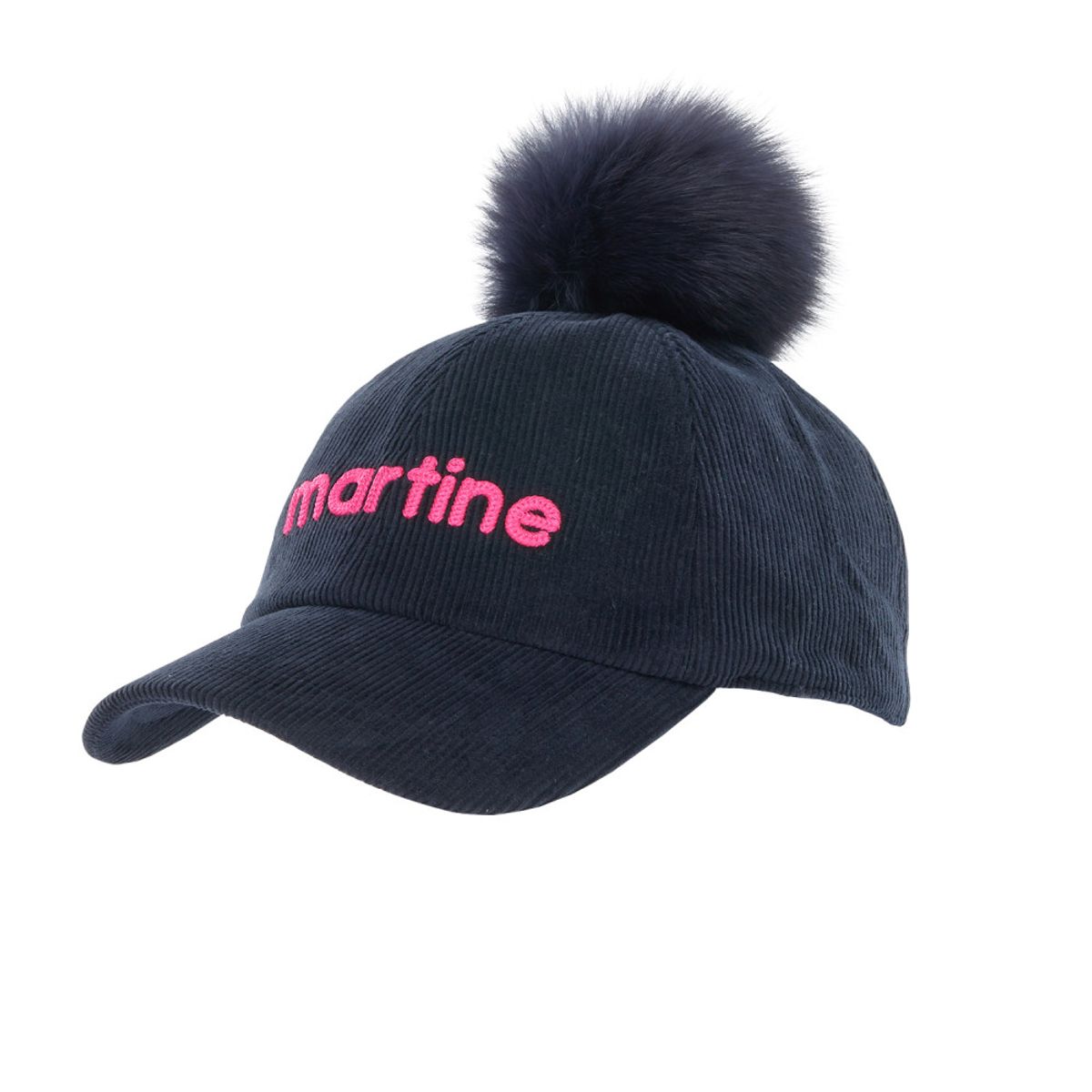 마틴골프(MARTINE GOLF) Corduroy Pompom Cap_Navy