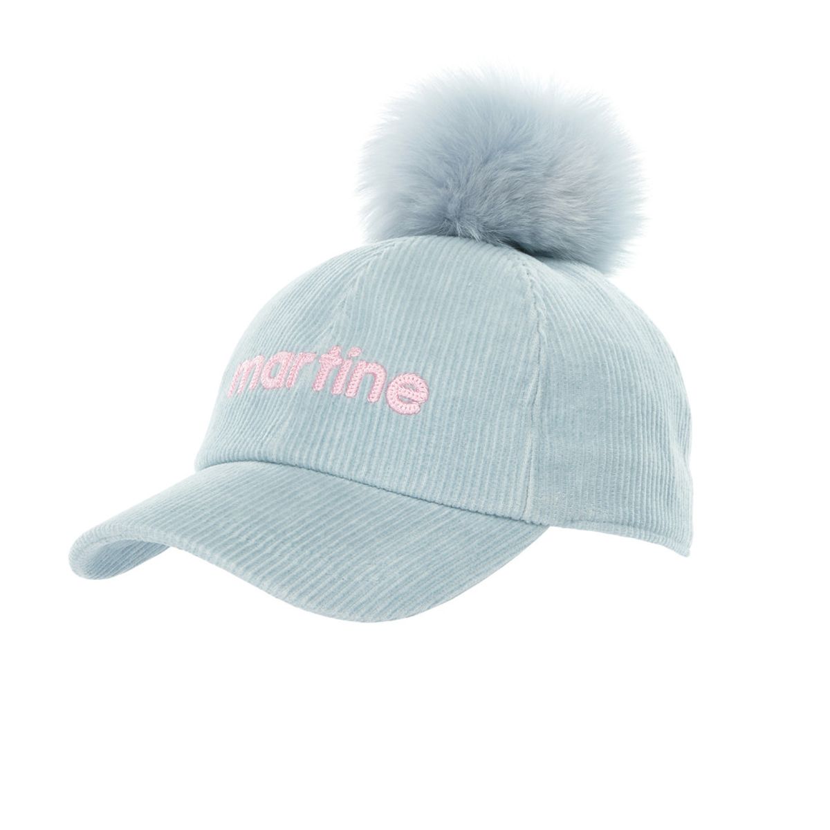 마틴골프(MARTINE GOLF) Corduroy Pompom Cap_Light Blue
