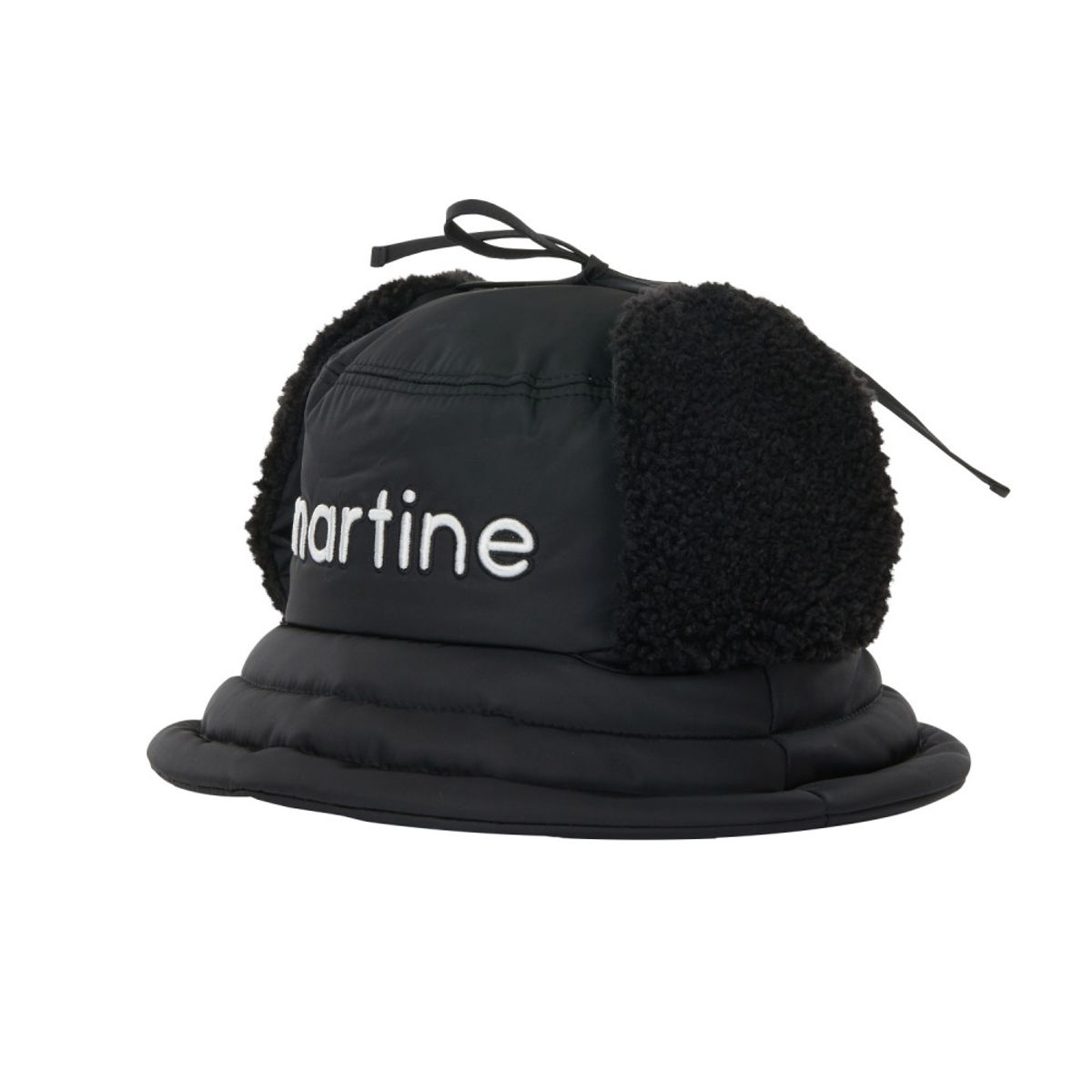 마틴골프(MARTINE GOLF) Padding Earmuffs Bucket Hat_Black