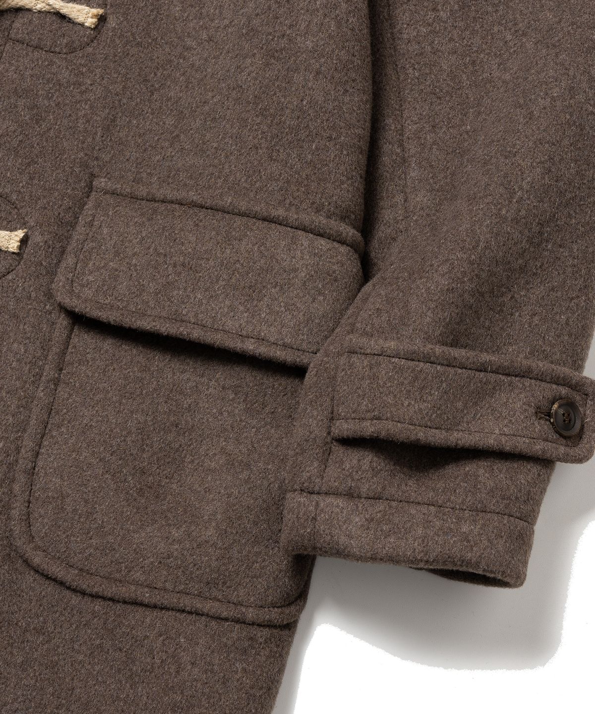 런던트레디션(LONDONTRADITION) Mens Erica Duffle Coat - DK. Mushroom 226