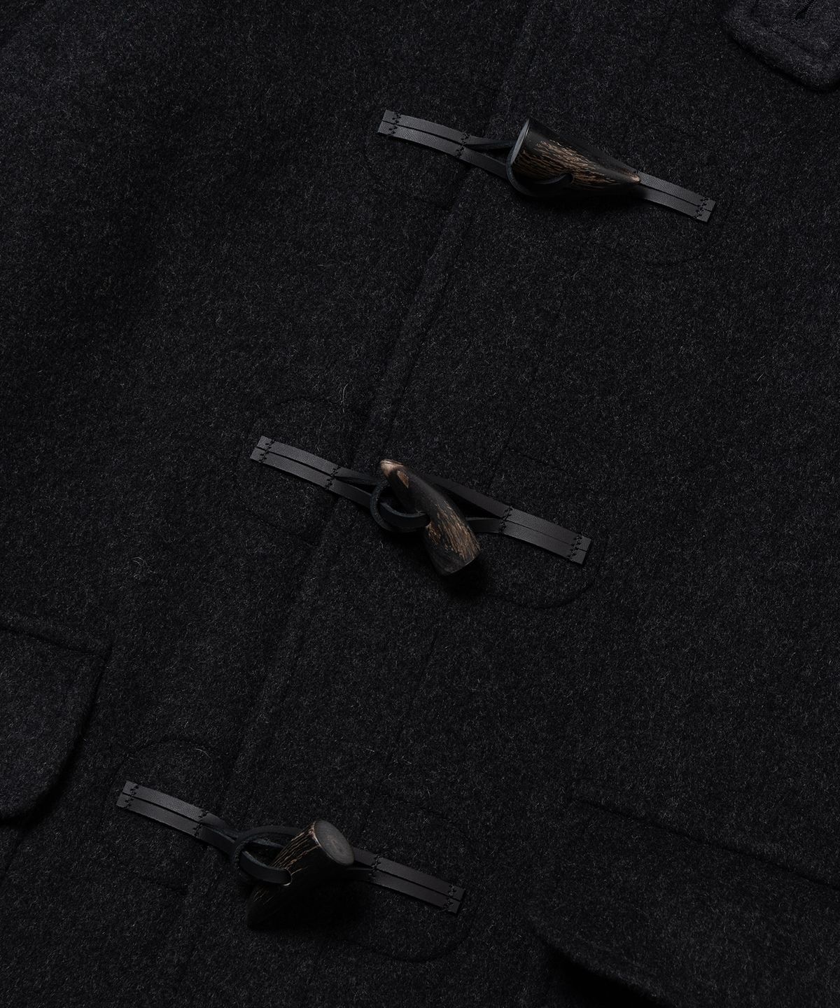런던트레디션(LONDONTRADITION) Mens Erica Duffle Coat - Charcoal Mcrae 182
