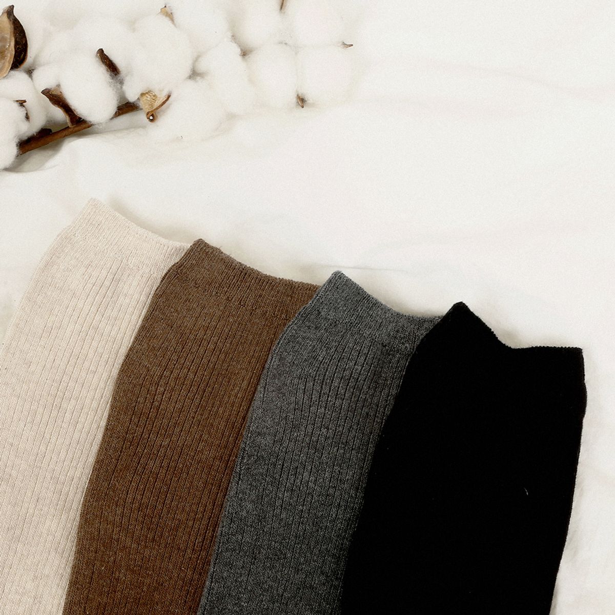 삭스에이(SOCKSA) [5PACK] 니트 더블코튼 168N 골지 갑종 니삭스
