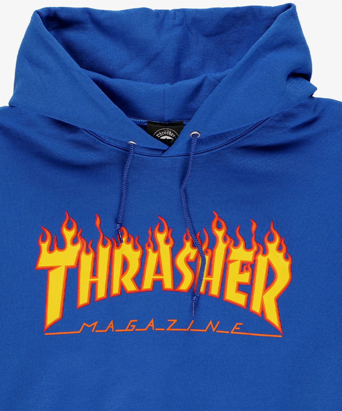 트레셔(THRASHER) FLAME HOOD [ROYAL BLUE]