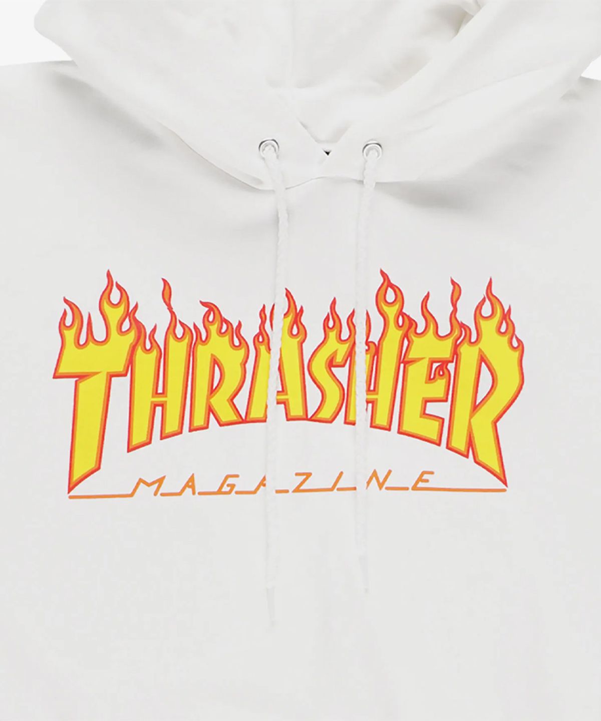 트레셔(THRASHER) FLAME HOOD [WHITE]