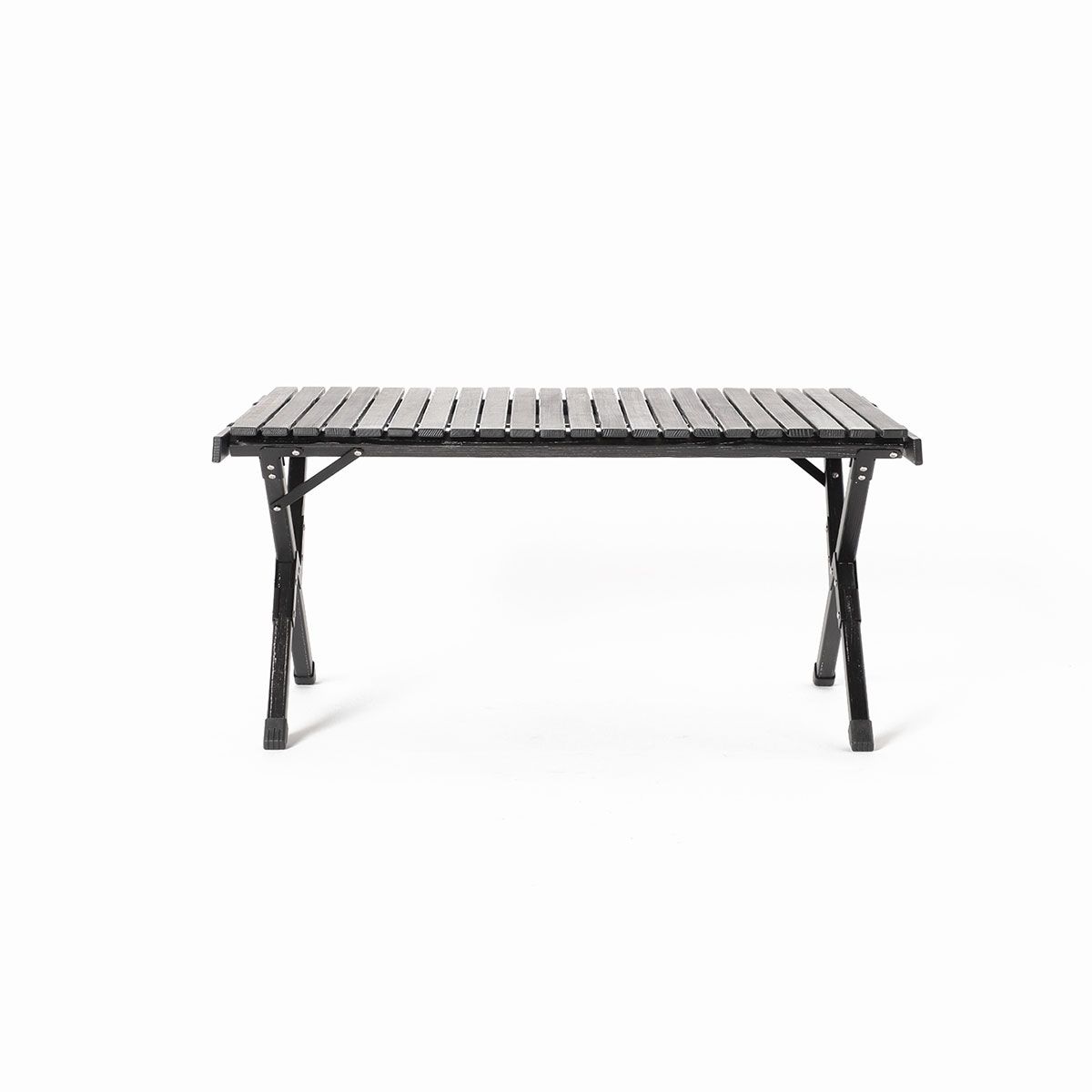 폴러스터프(POLERSTUFF) AJUSTABLE ROLLTOP WOOD TABLE RETRO BLACK