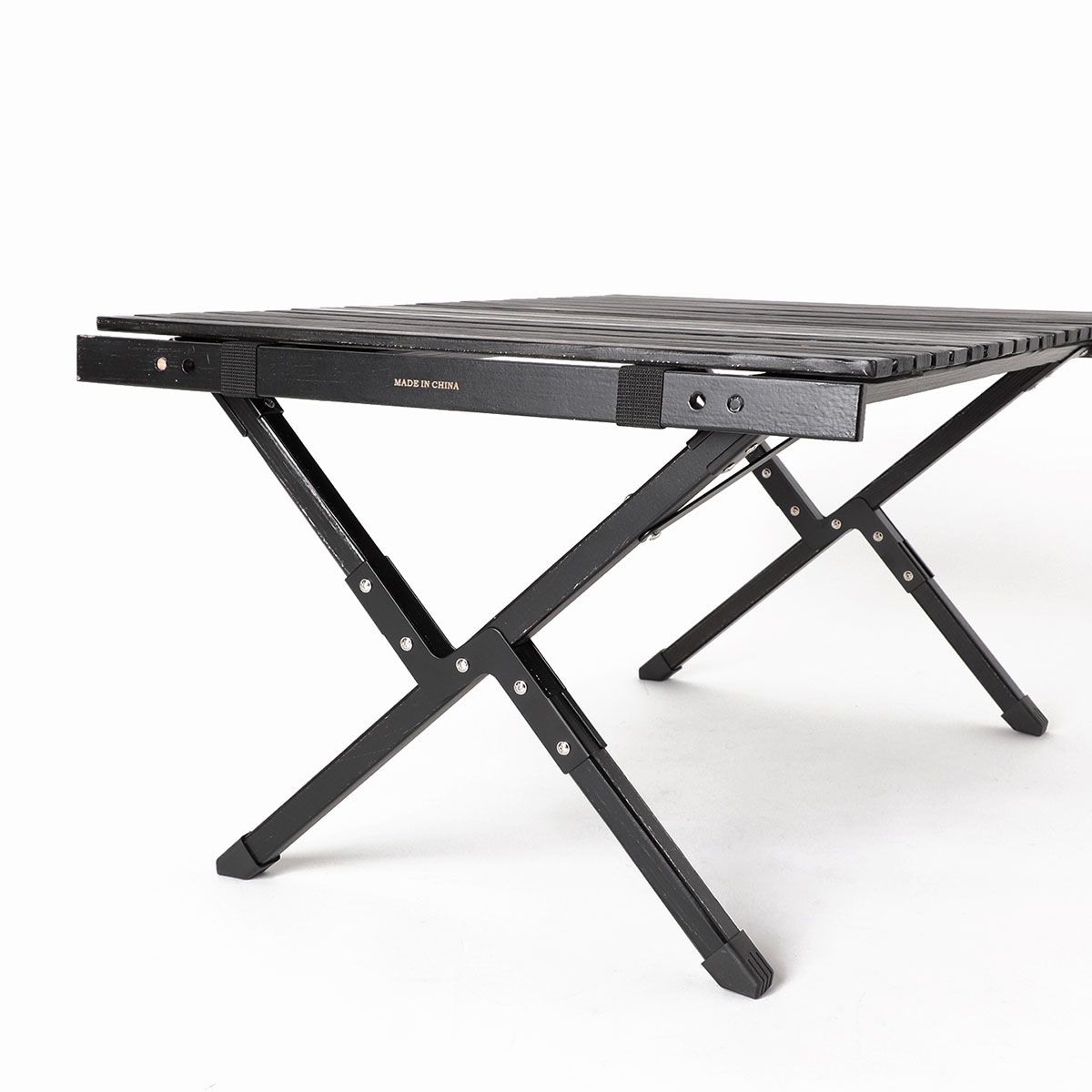 폴러스터프(POLERSTUFF) AJUSTABLE ROLLTOP WOOD TABLE RETRO BLACK
