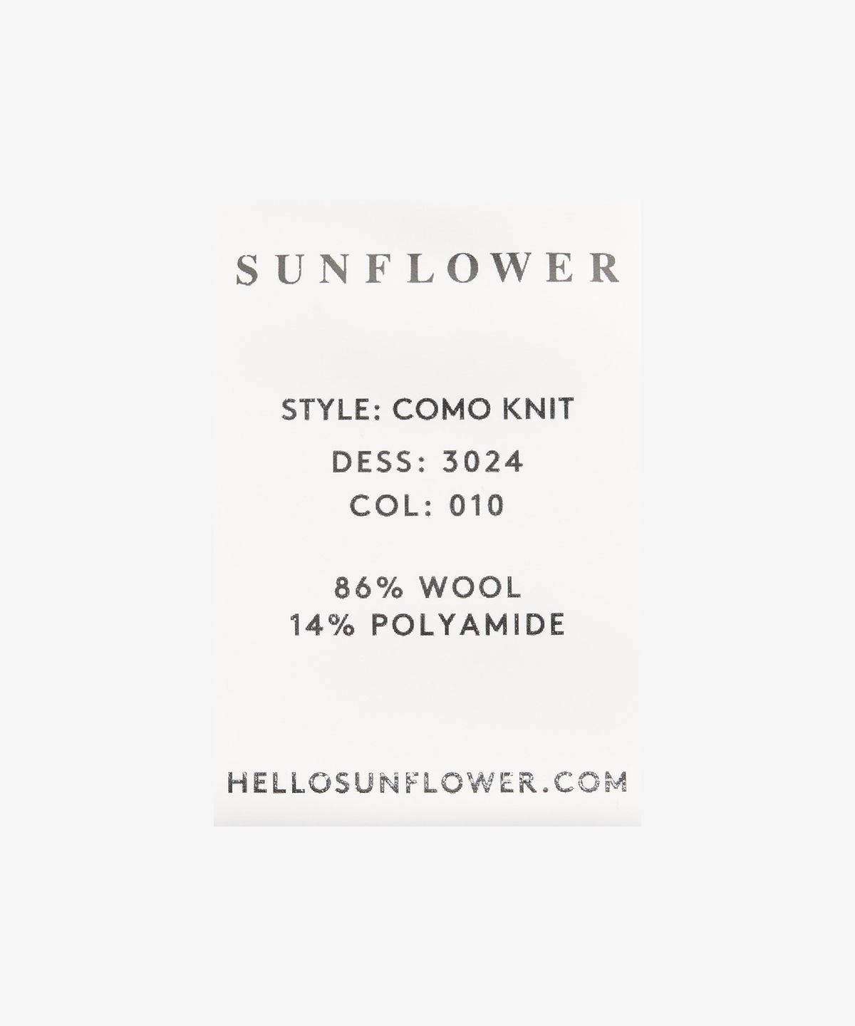 선플라워(SUNFLOWER) 코모 니트 - 오프 화이트 / 3024010